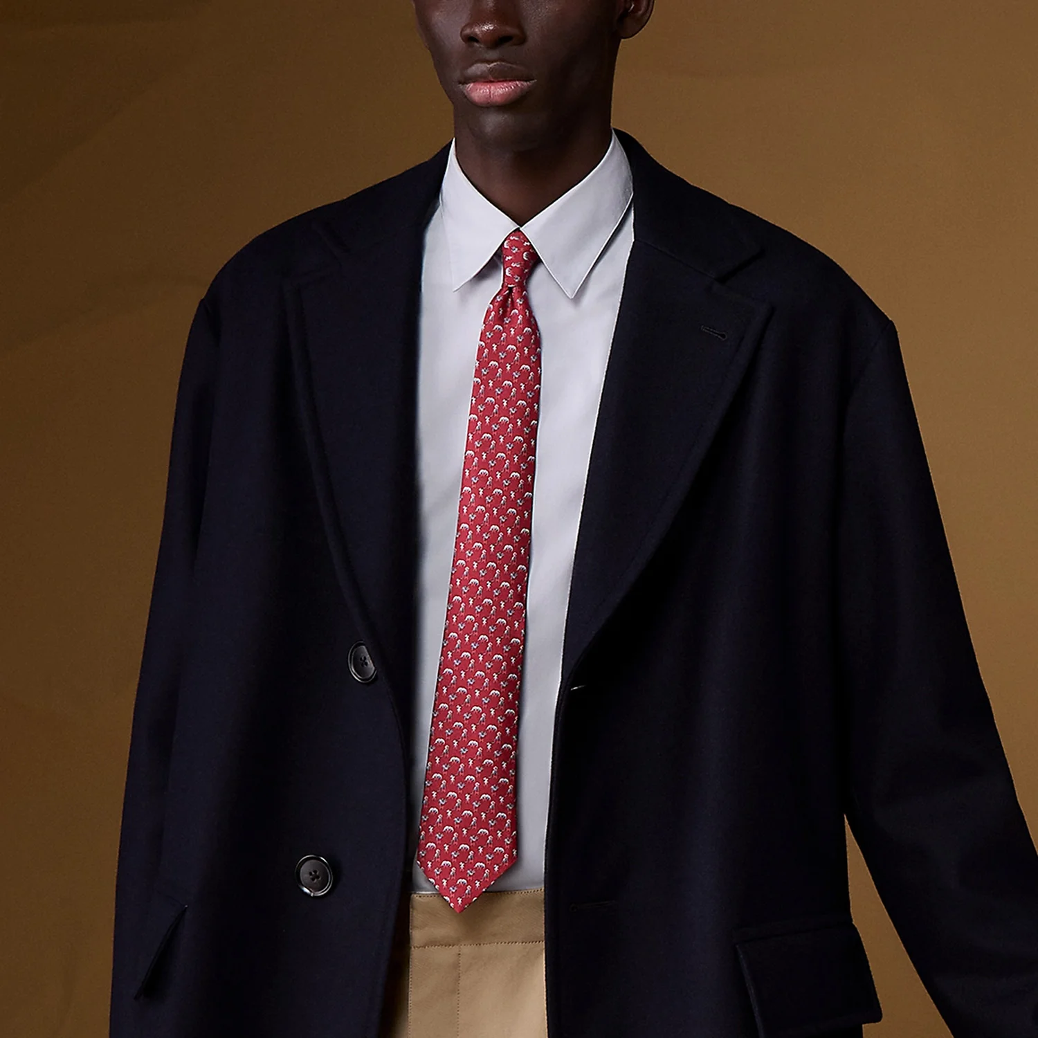 HERMES Figure Libre tie - Image 2