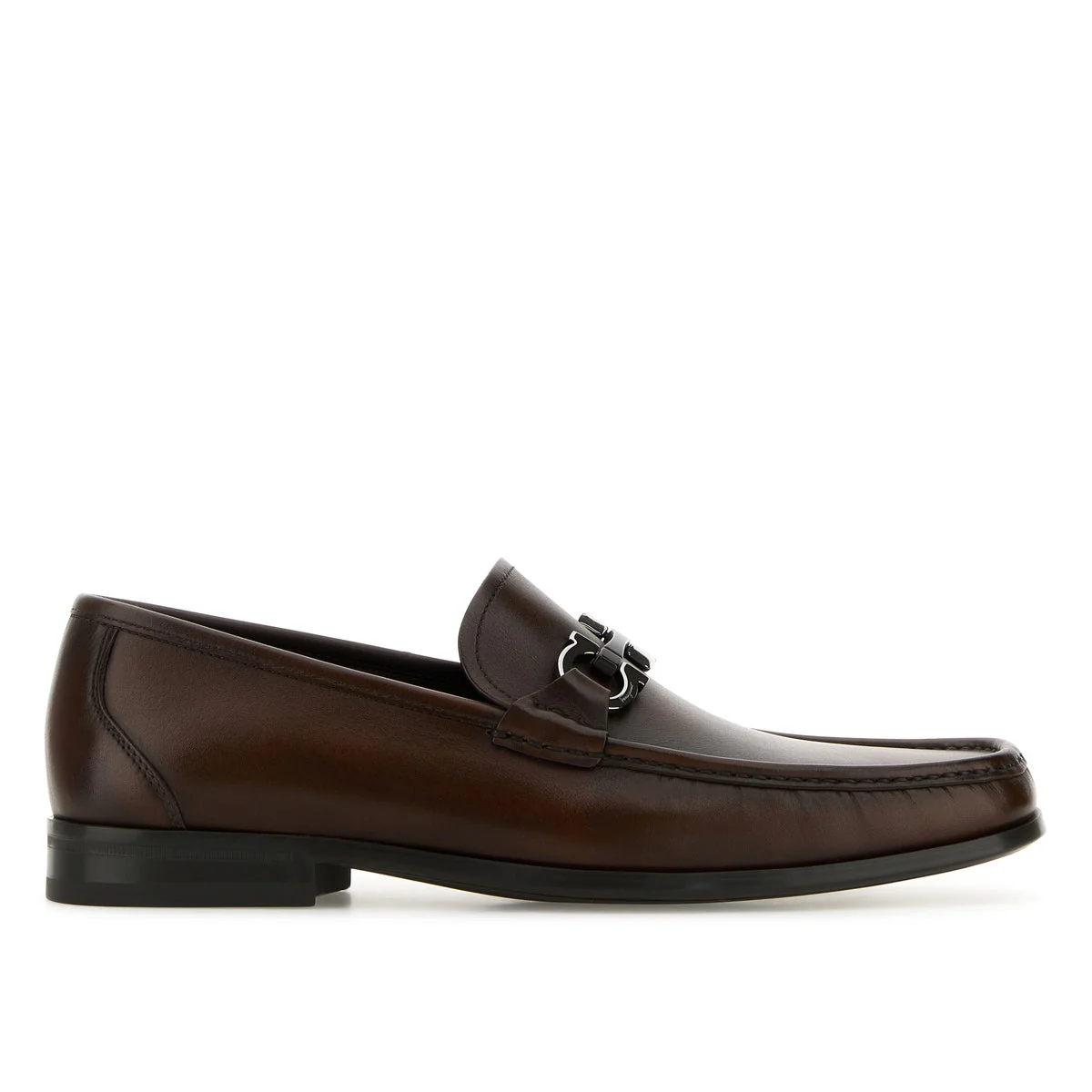 029457 7787872E MIDHICTMOR BROWN FERRAGAMO MEN SHOES
