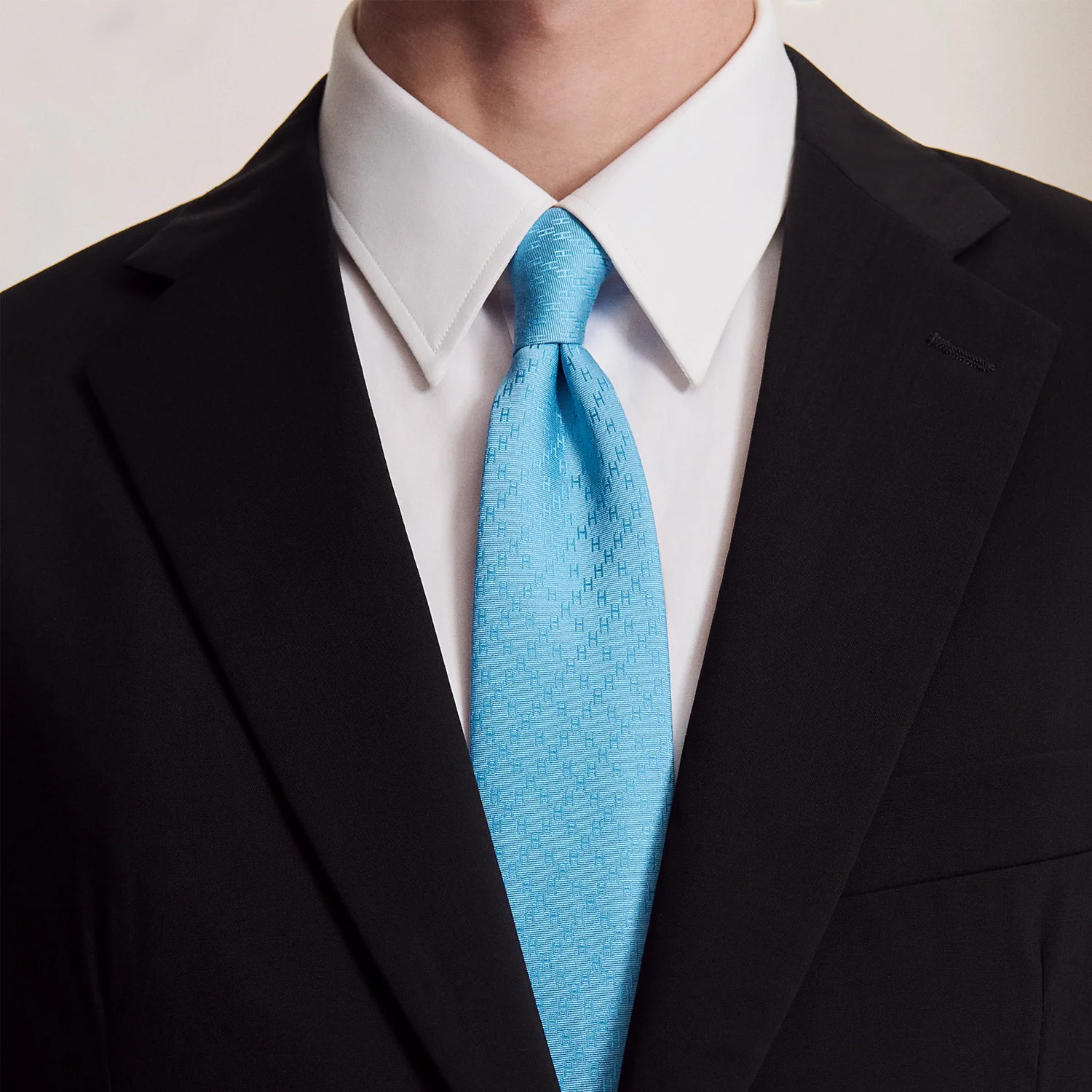 HERMES Faconnee New H tie - Image 2
