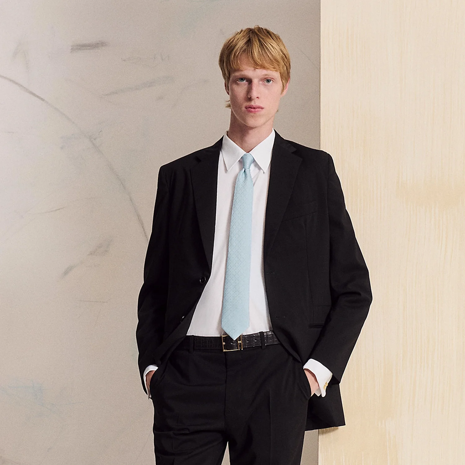 HERMES Faconnee New H tie - Image 2