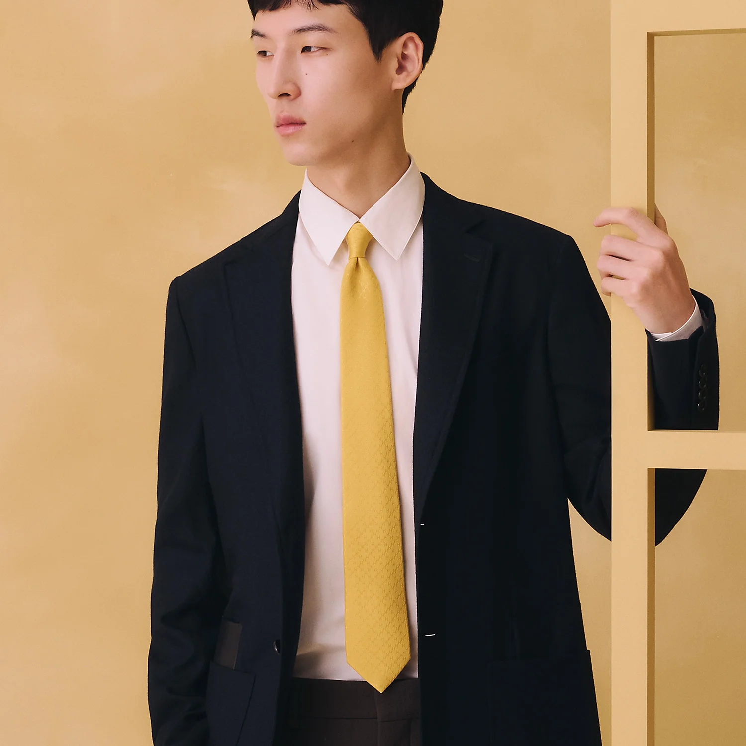 HERMES Faconnee New H tie - Image 2
