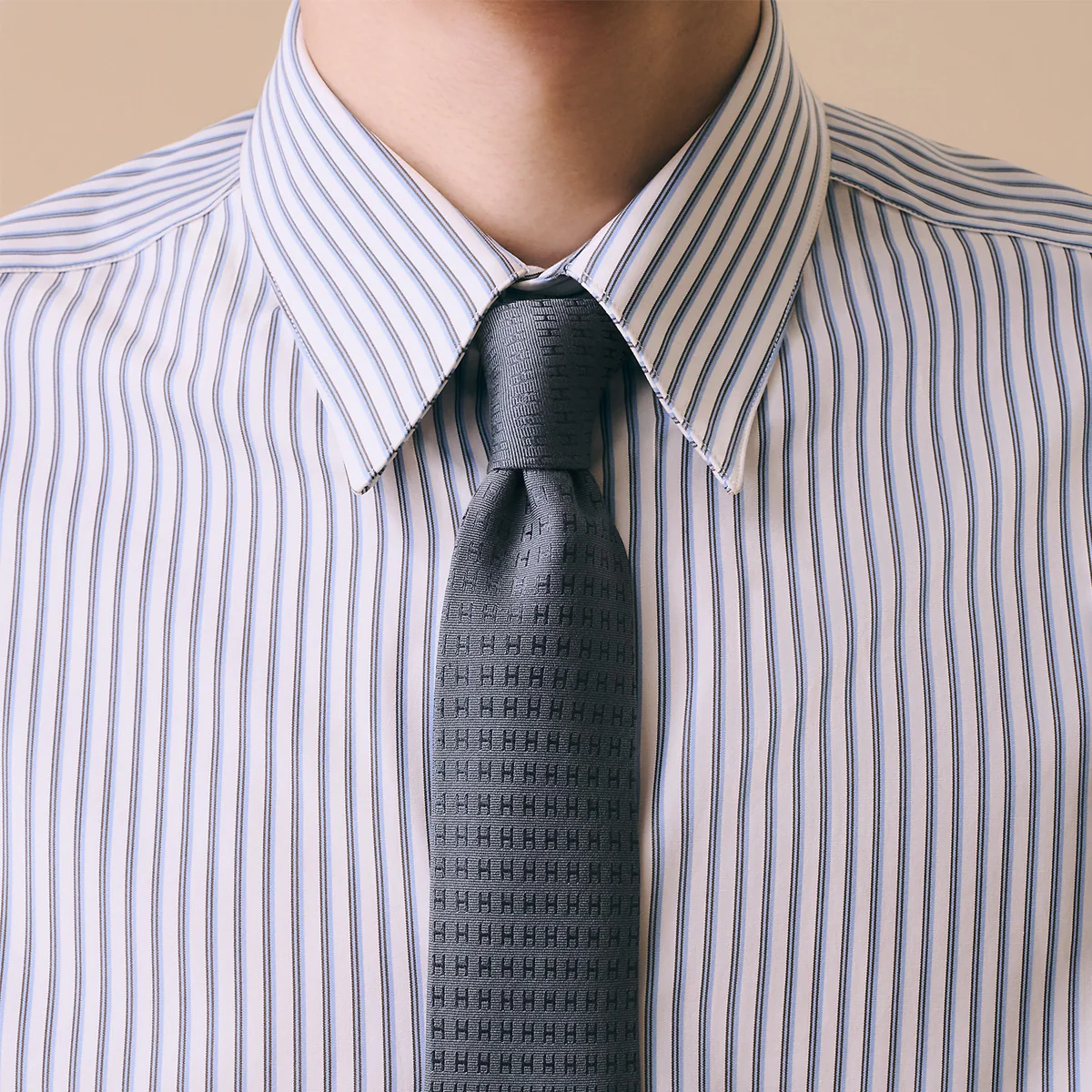 HERMES Faconnee H tie - Image 2
