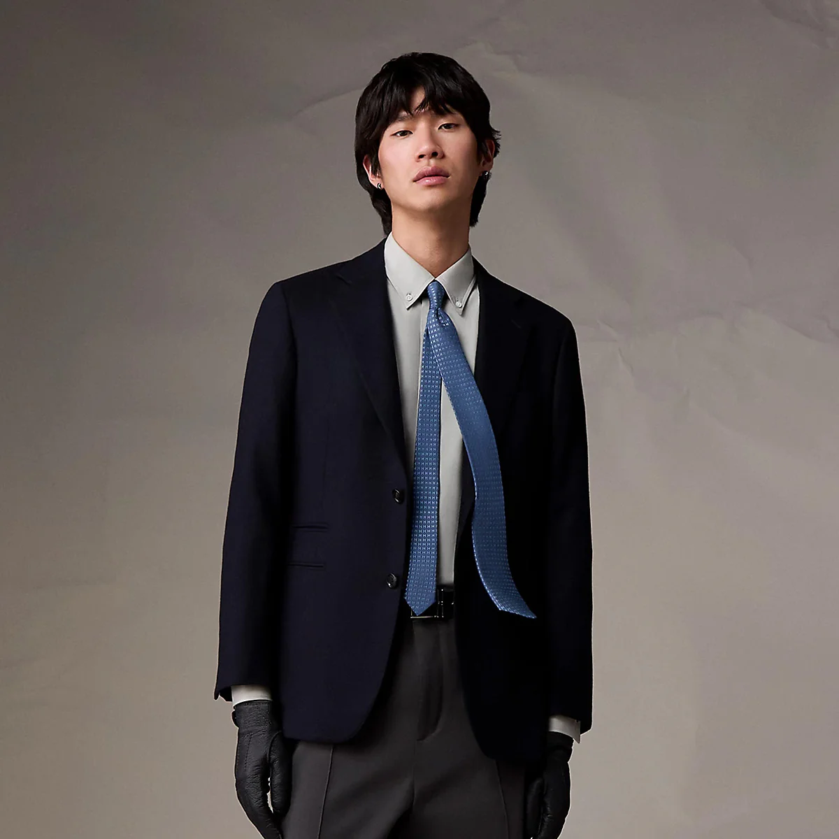 HERMES Faconnee H Bicolore tie - Image 2