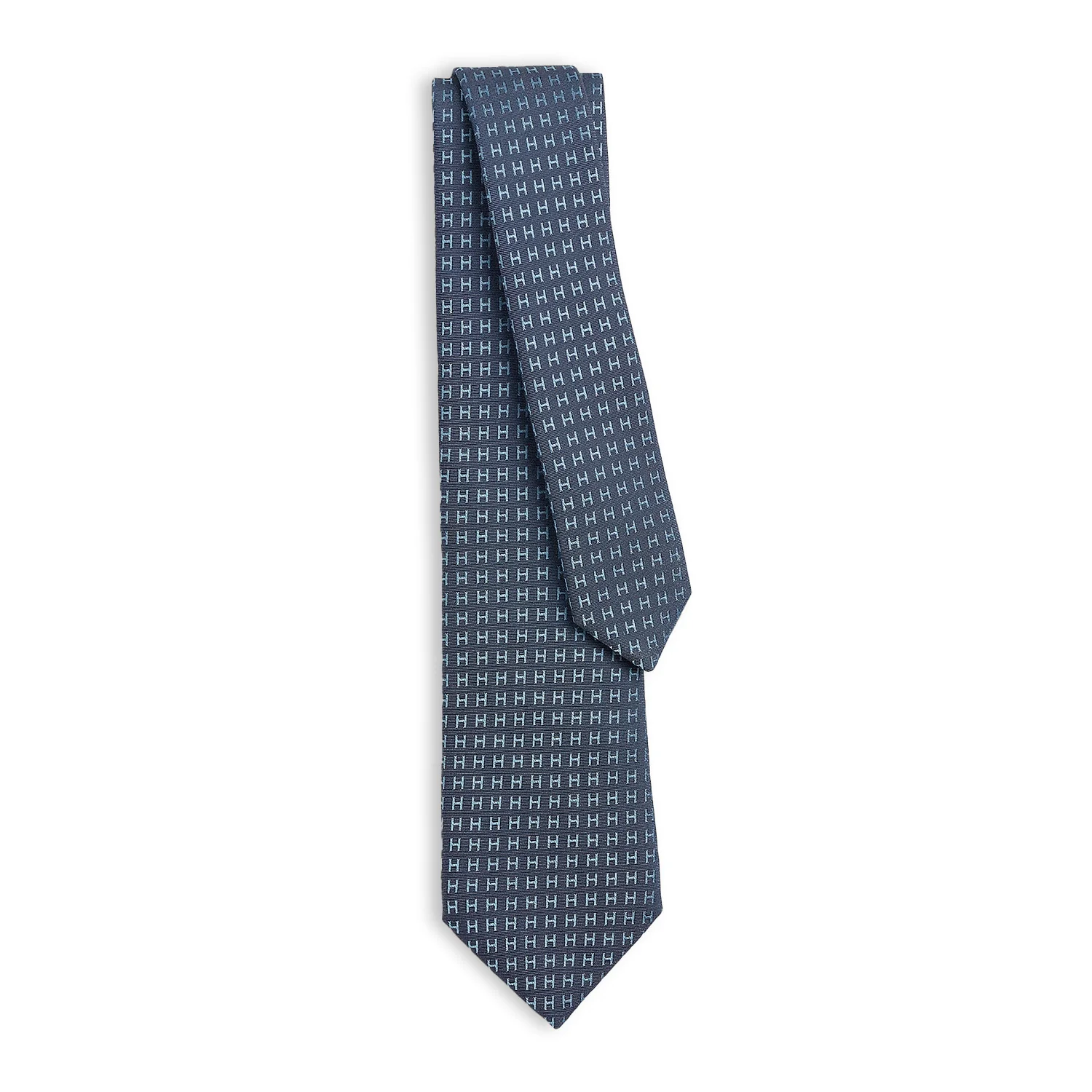 HERMES Two-tone shaped tie H