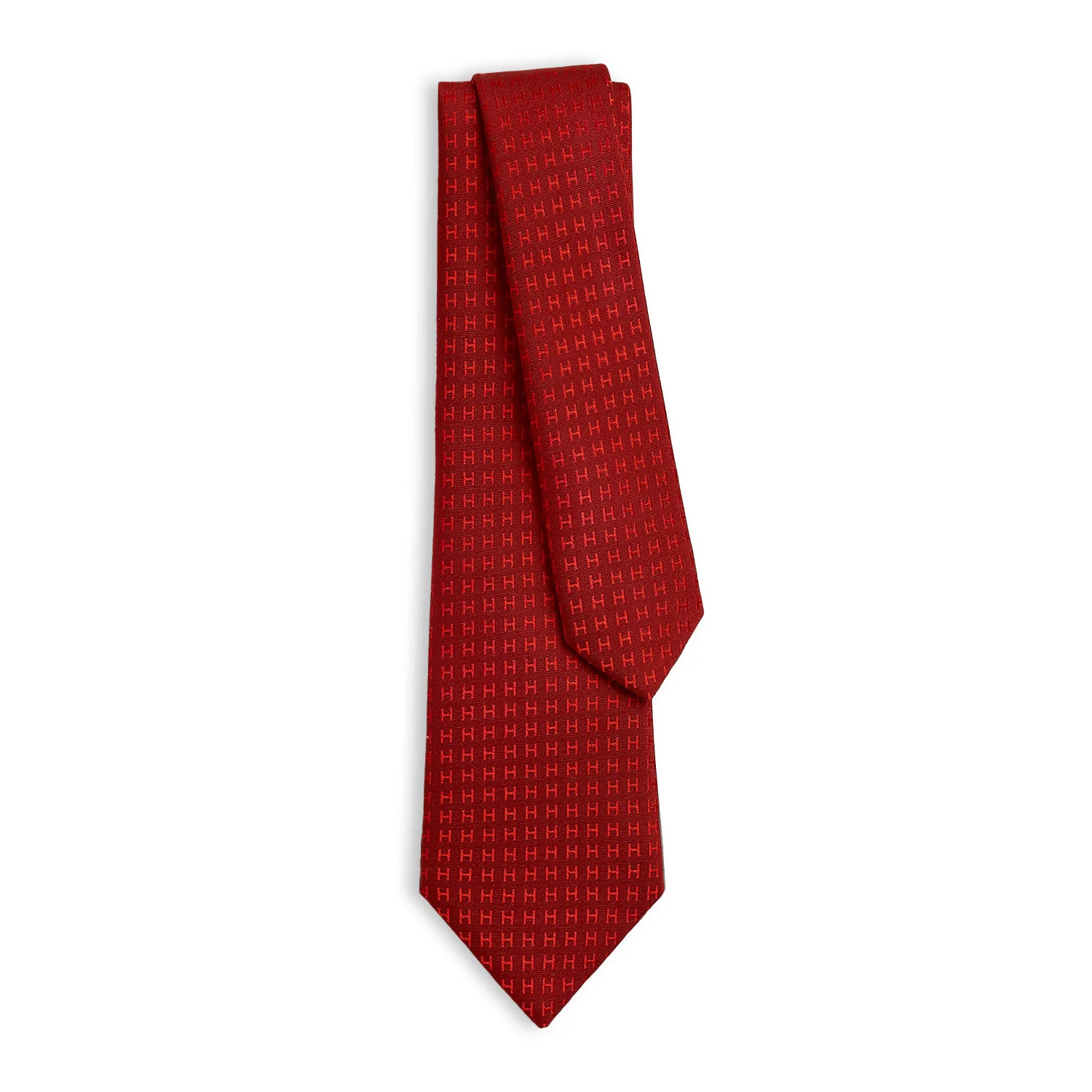 HERMES Two-tone shaped tie H