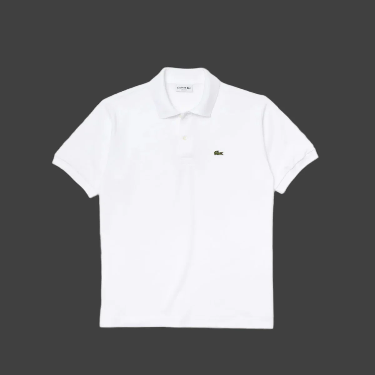 1212 AB 001W LACOSTE POLO MEN WHITE
