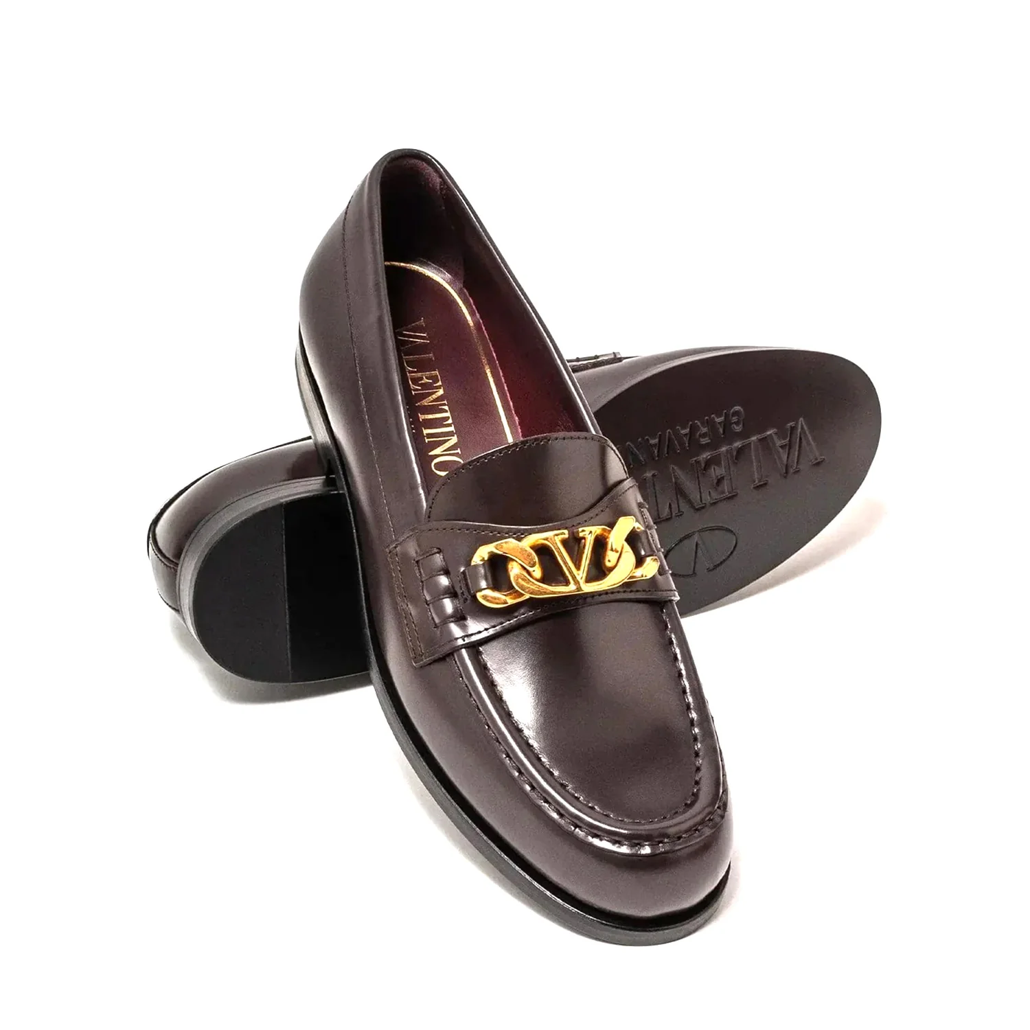 1Y2S0G03YZX NM8B VALENTINO SHOES MEN BROWN - Image 3