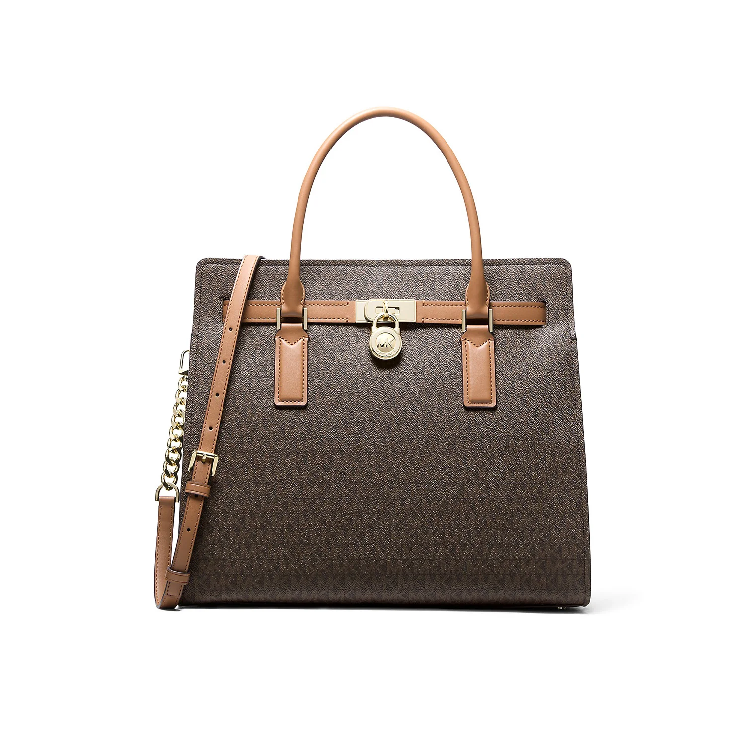Michael Michael Kors Hamilton Moderne Large Signature Logo Satchel