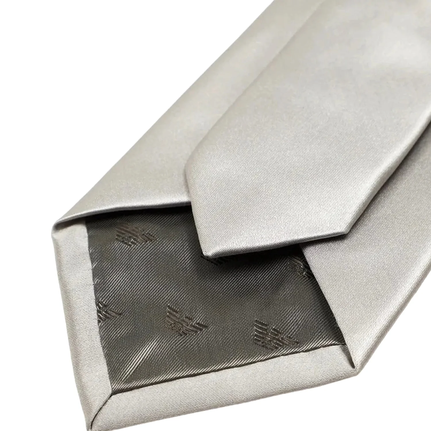 340075 CC197 00017 ARGENTO ARMANI TIE - Image 2