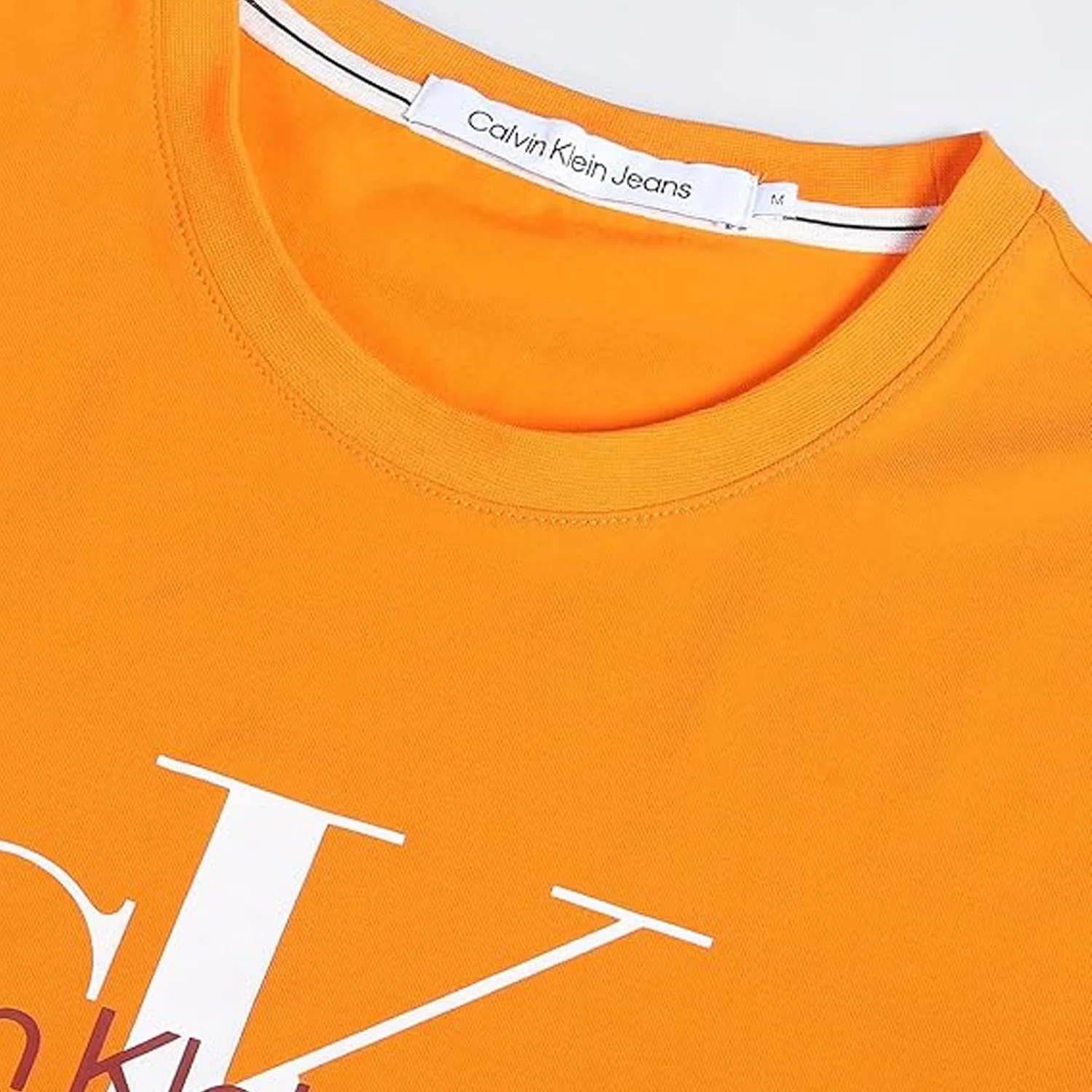 Calvin Klein Solid Cotton Lycra Slim Fit Men'S T-Shirt - Image 2