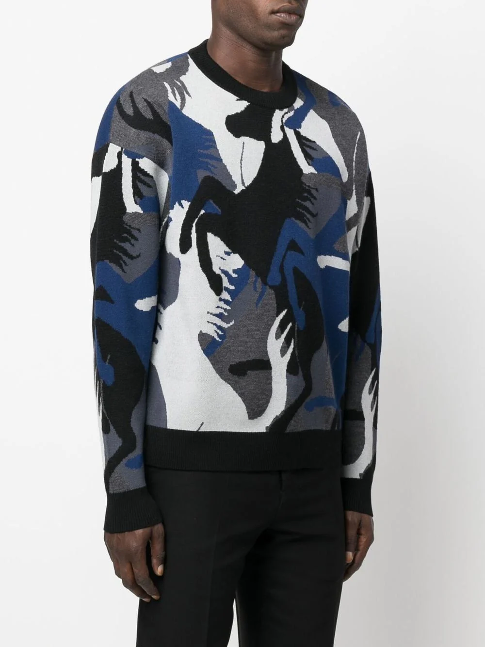 47514/01 BLACK FERRARI MEN SWEATER - Image 2