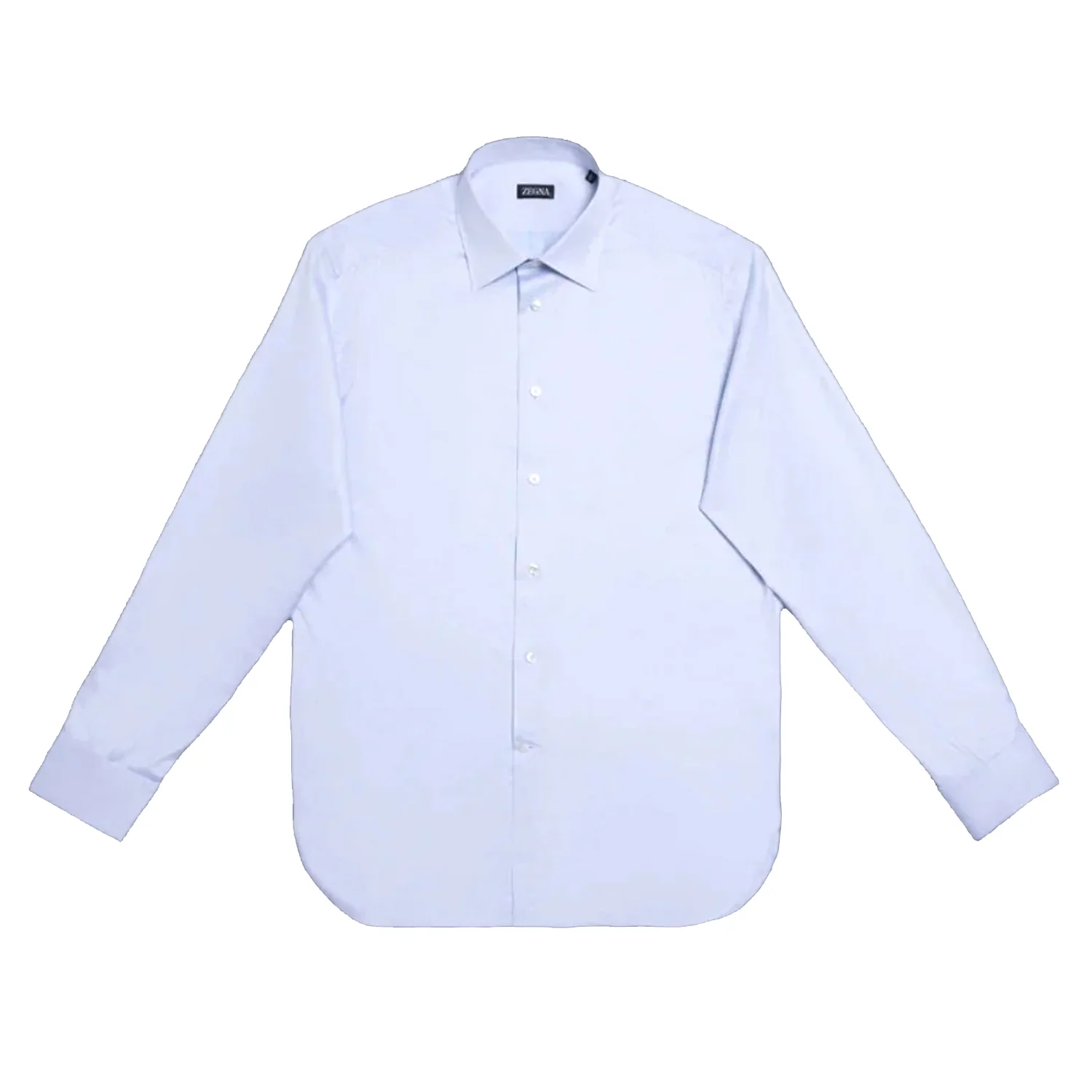 504012A5 9RS4PA 432G BR BLU SLD ZEGNA DRESS SHIRT