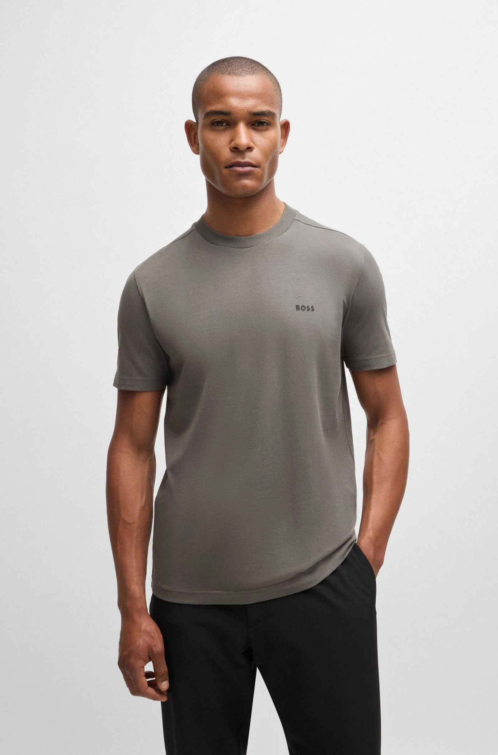 50473840 021 D.GREY BOSS T-SHIRTS MEN - Image 2