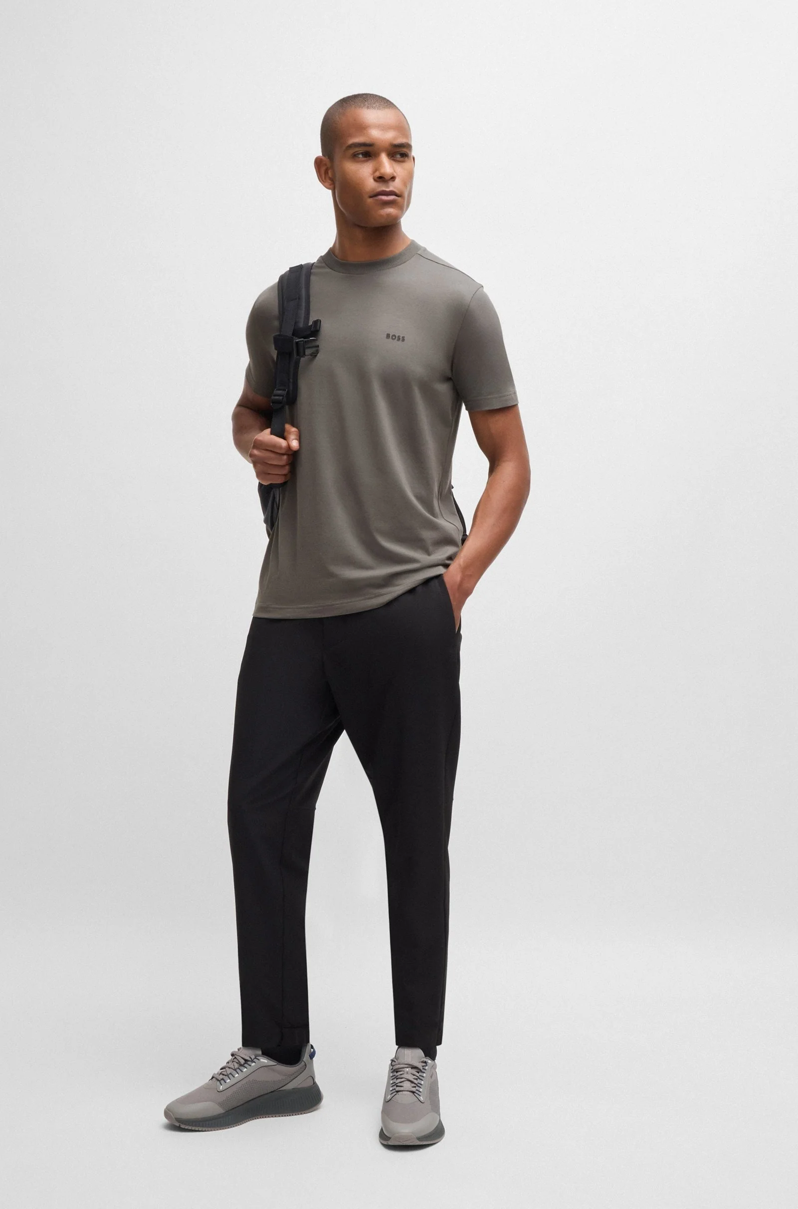 50473840 021 D.GREY BOSS T-SHIRTS MEN - Image 4