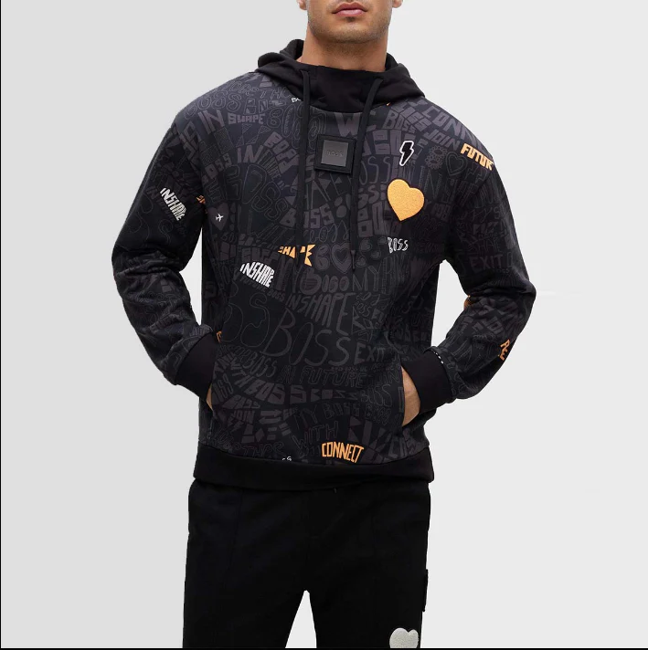 50476403-001 BLACK BOSS MEN SWEATSHIRT - Image 5