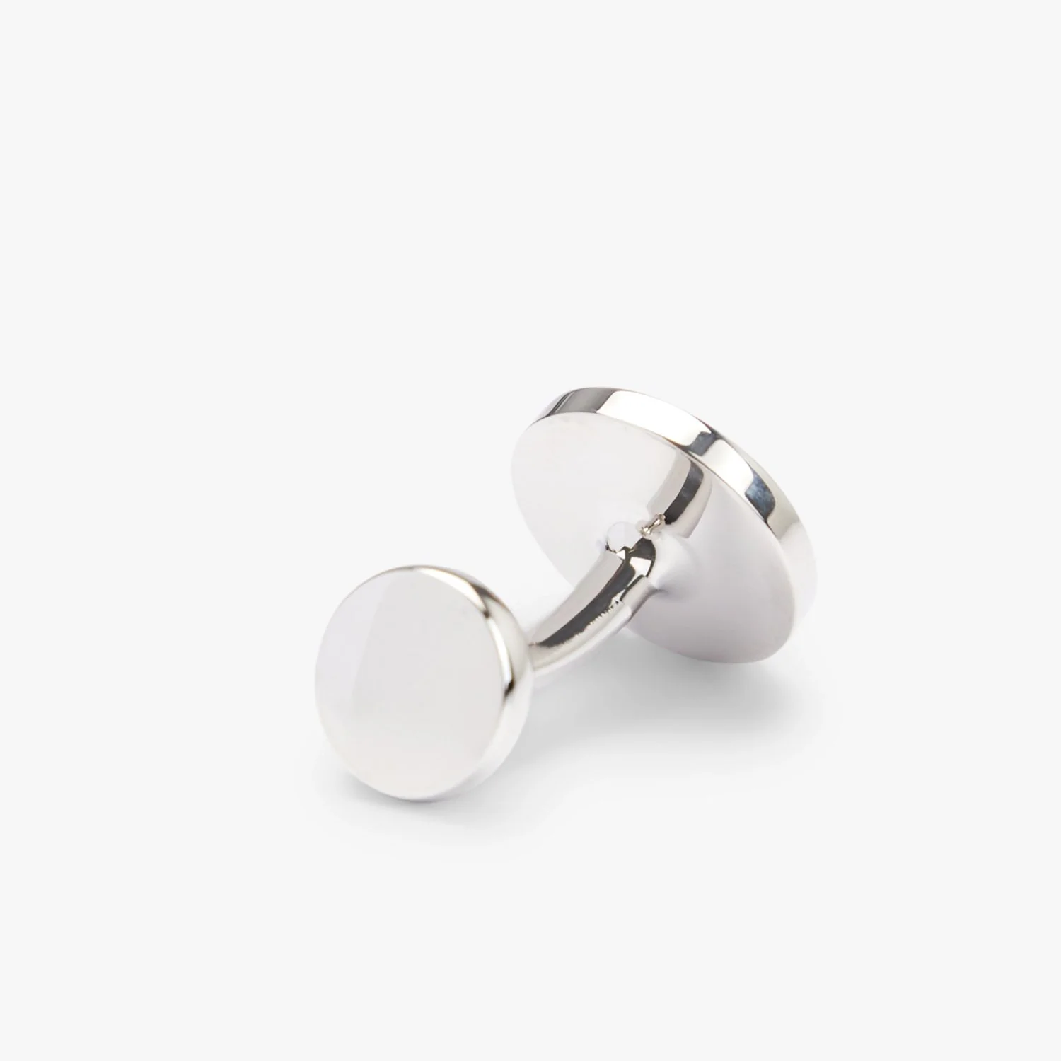 Boss Round Polished-Brass Cufflinks With Engraved Logo - Image 3