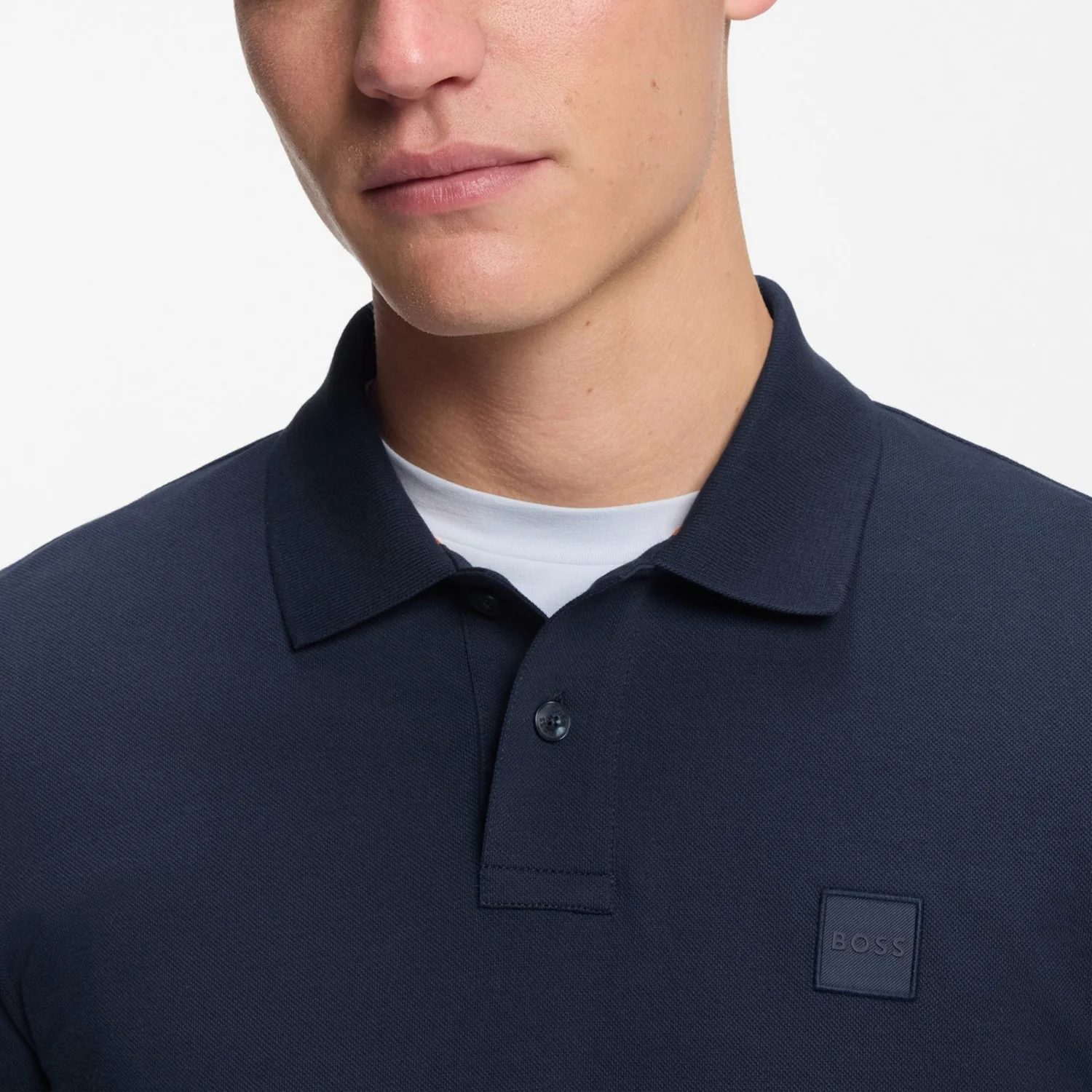 Boss Stretch-Cotton Slim-Fit Polo Shirt With Logo Patch - Image 4