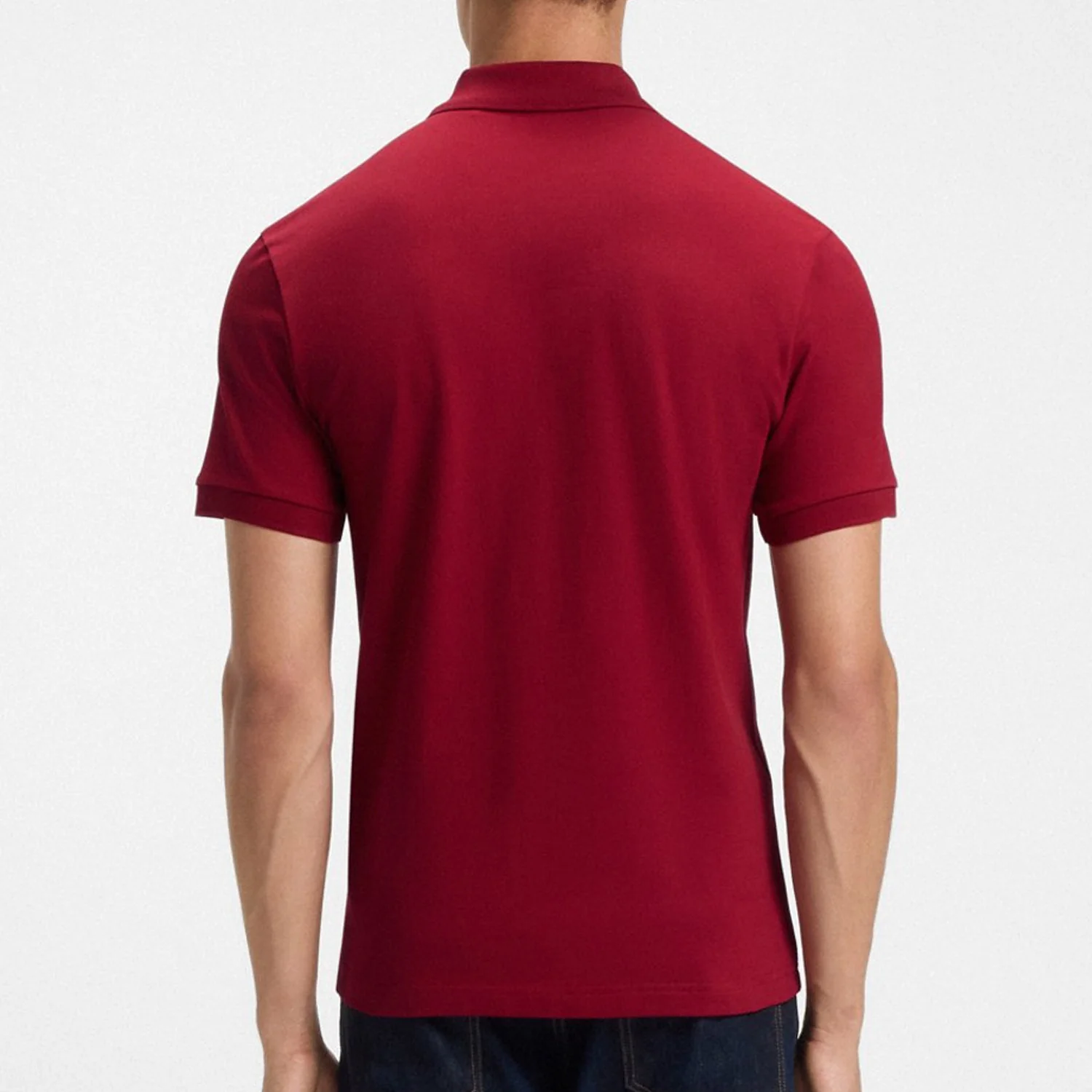 Boss Stretch-Cotton Slim-Fit Polo Shirt With Logo Patch - Image 3