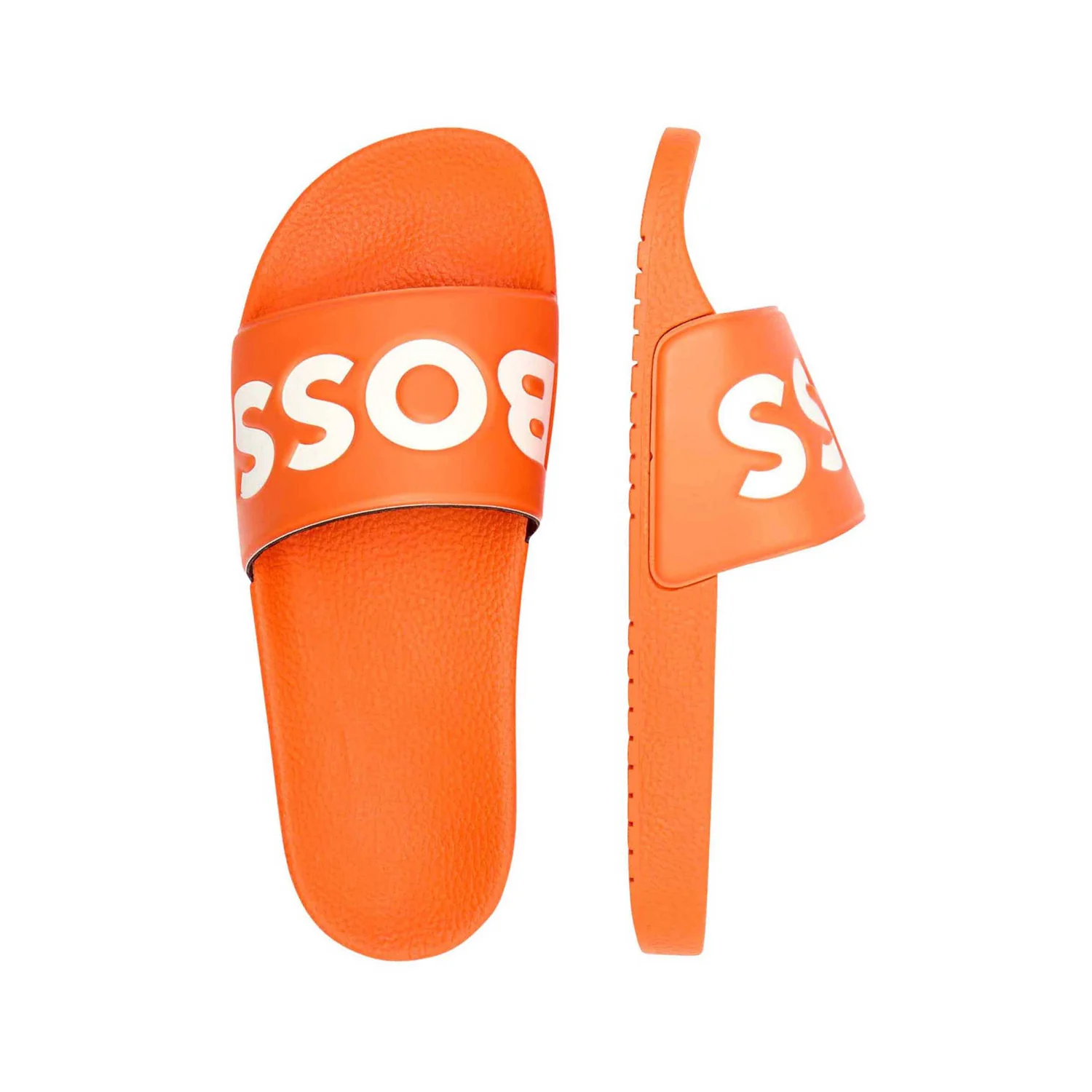 Boss Italian-Made Slides With Large Logo Detail - Image 3