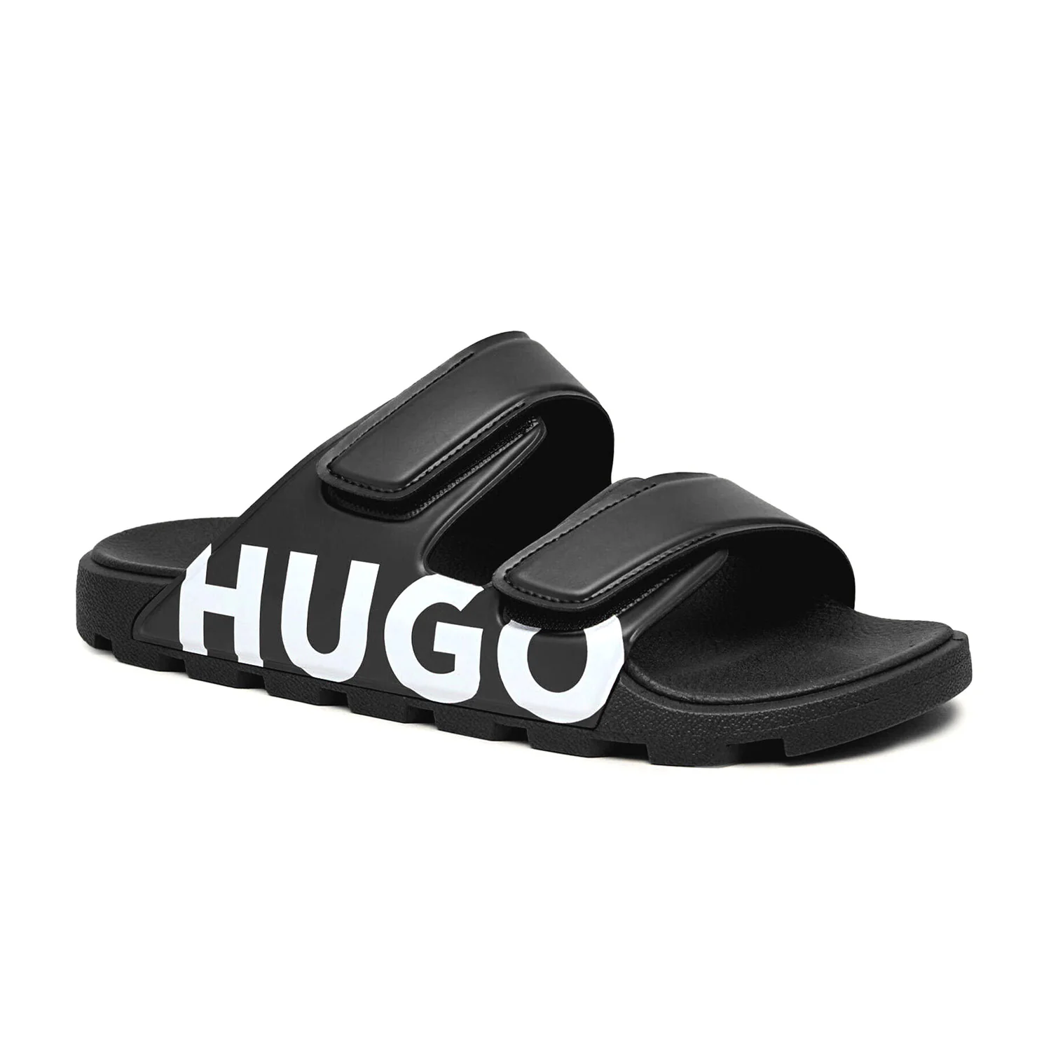 Boss Logo Sandals With Double Touch-Closure Straps
