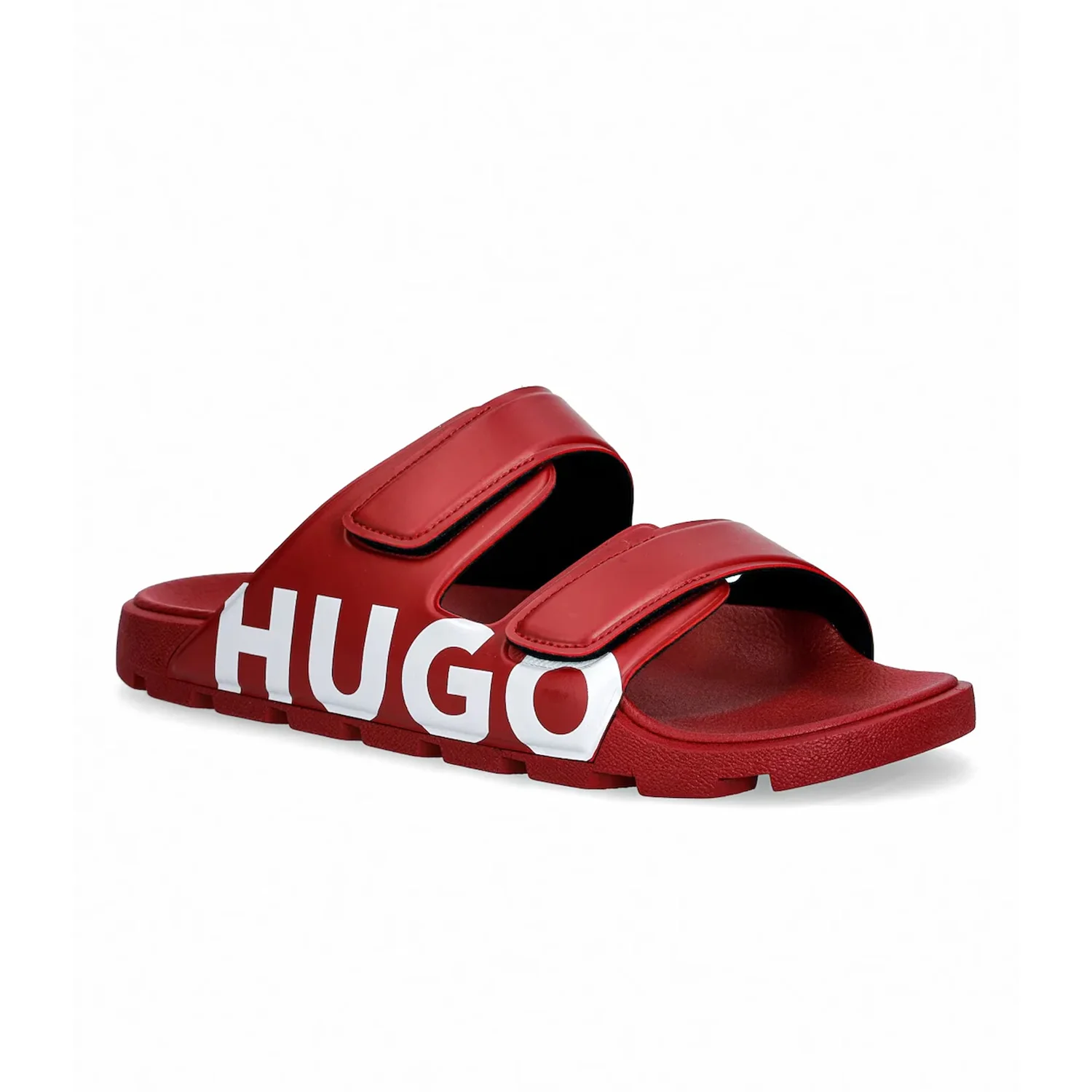 Boss Logo Sandals With Double Touch-Closure Straps