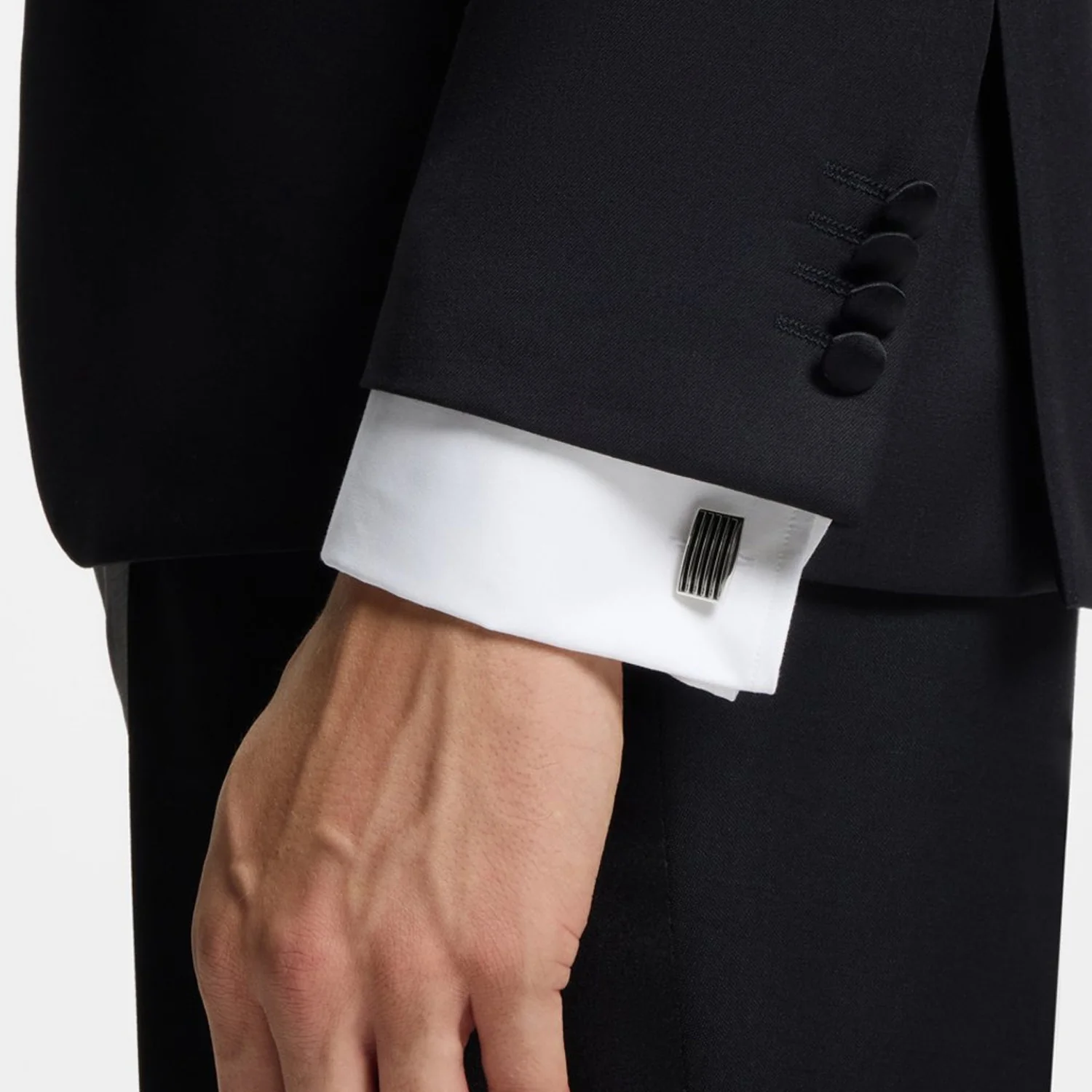 Boss Cufflinks With Coloured Lines - Image 2