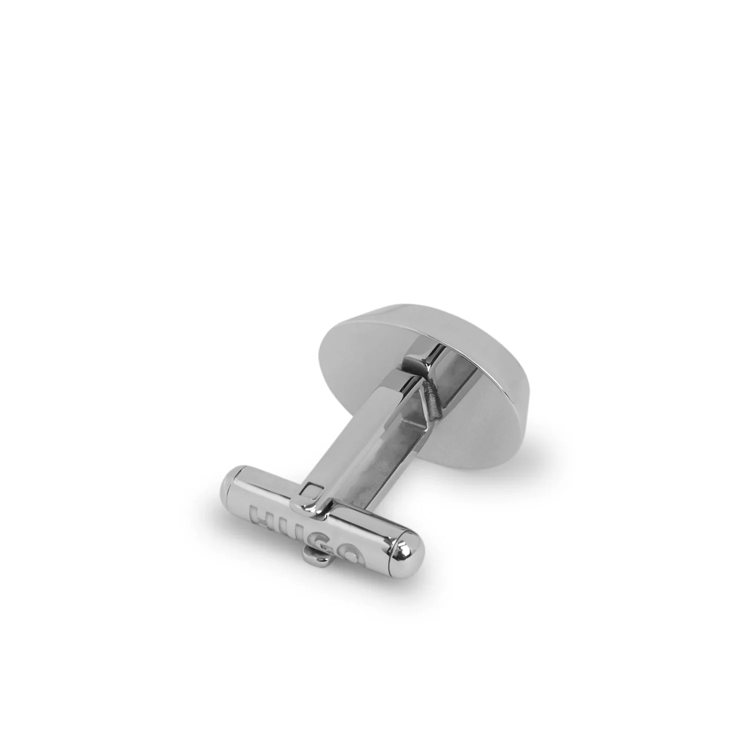 Hugo Oval Cufflinks With Stacked-Logo Enamel - Image 3