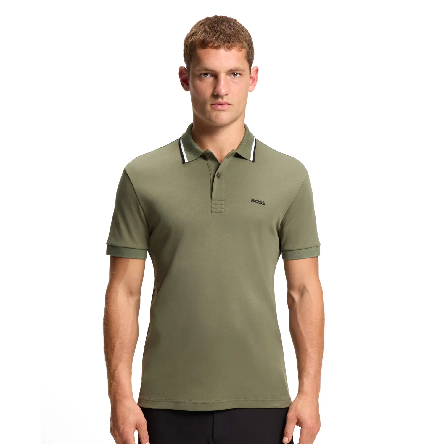Boss Paddy Slim-Fit Polo Shirt In Interlock Cotton