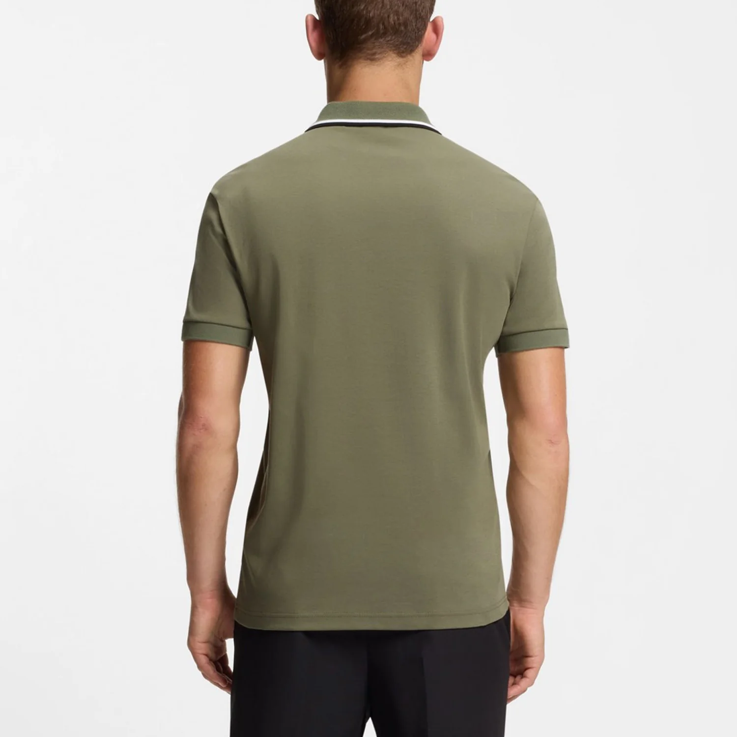 Boss Paddy Slim-Fit Polo Shirt In Interlock Cotton - Image 4