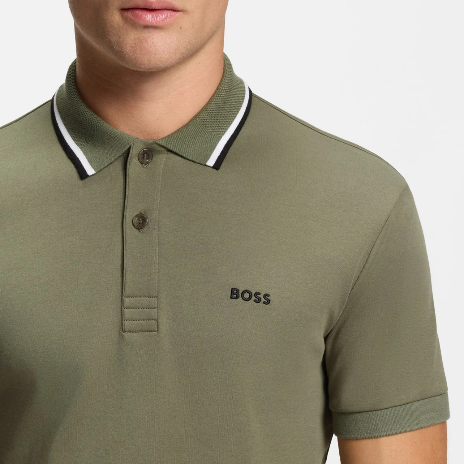 Boss Paddy Slim-Fit Polo Shirt In Interlock Cotton - Image 5