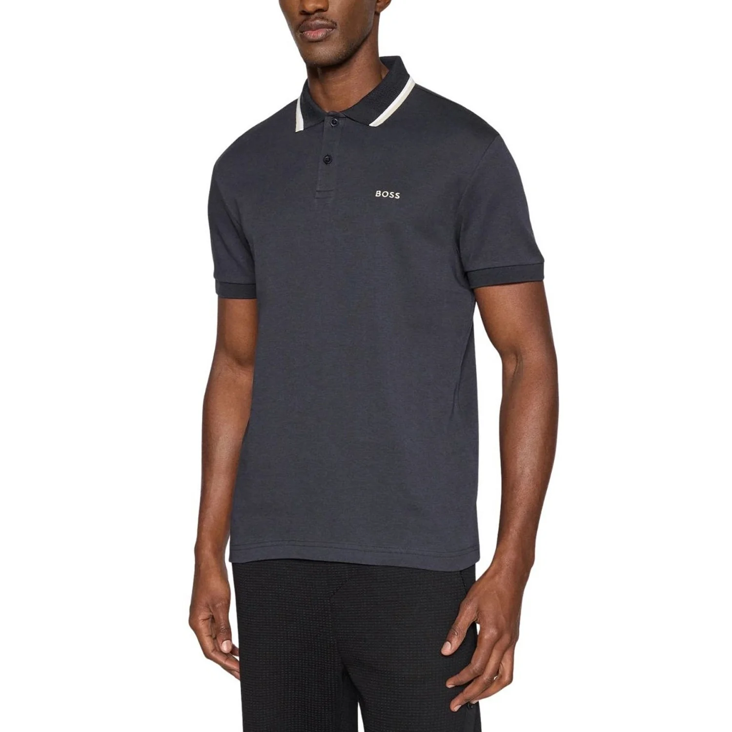 Boss Paddy Slim-Fit Polo Shirt In Interlock Cotton - Image 2