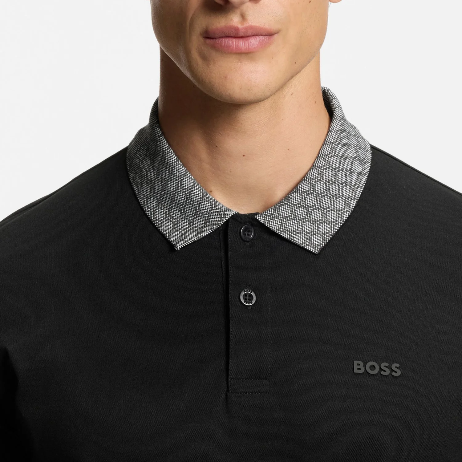 Boss Paddy Polo Shirt In Stretch Cotton With Moisture Management - Image 5