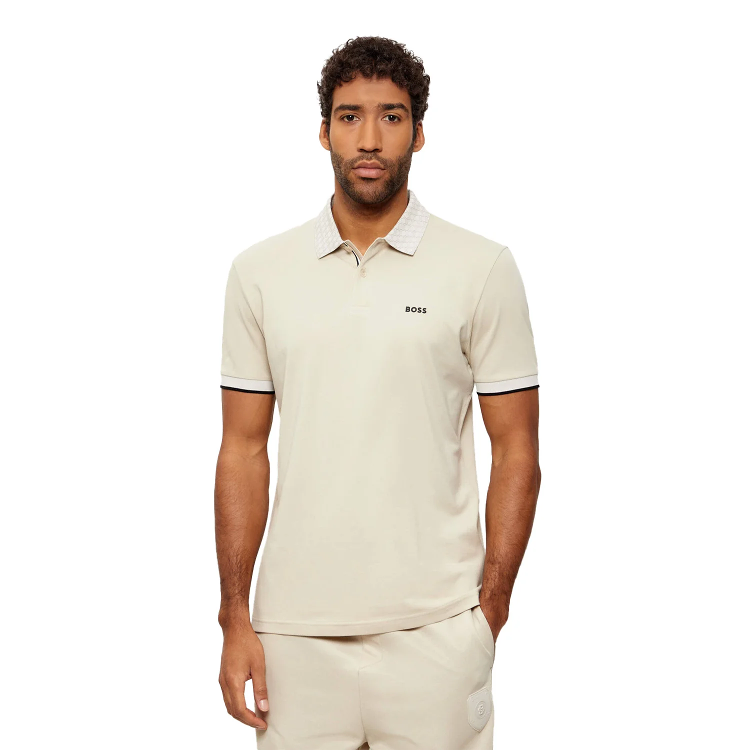 Boss Paddy Polo Shirt In Stretch Cotton With Moisture Management