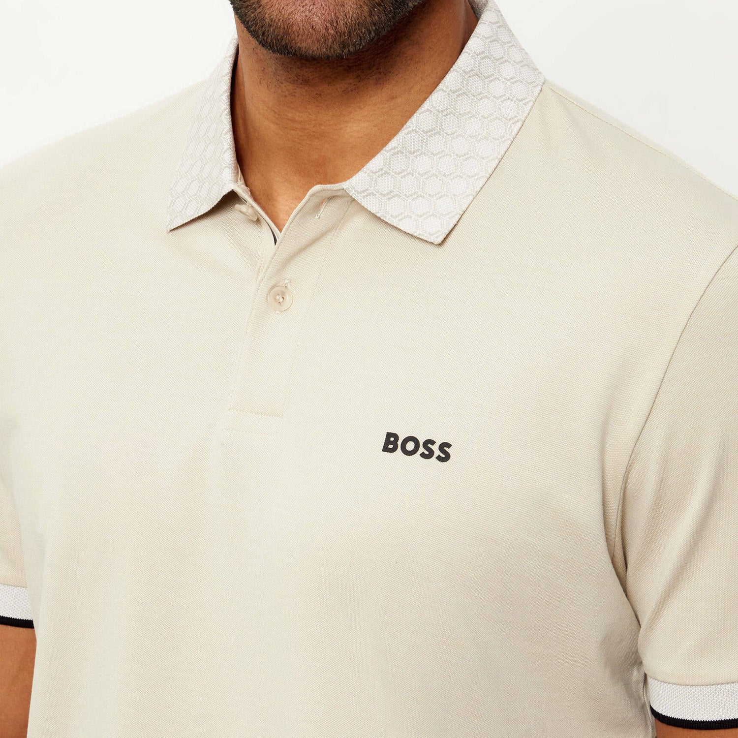 Boss Paddy Polo Shirt In Stretch Cotton With Moisture Management - Image 4