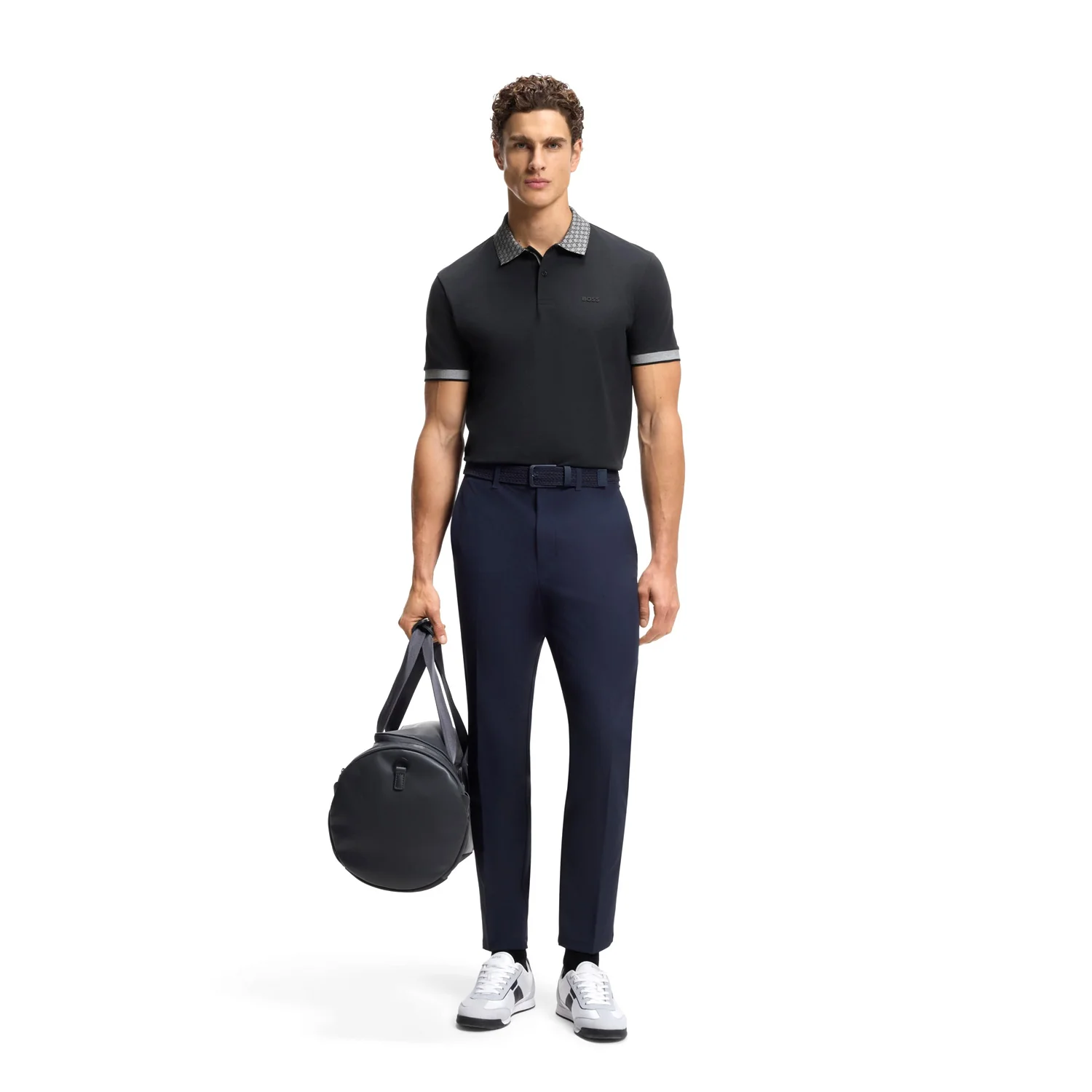 Boss Paddy Polo Shirt In Stretch Cotton With Moisture Management - Image 3