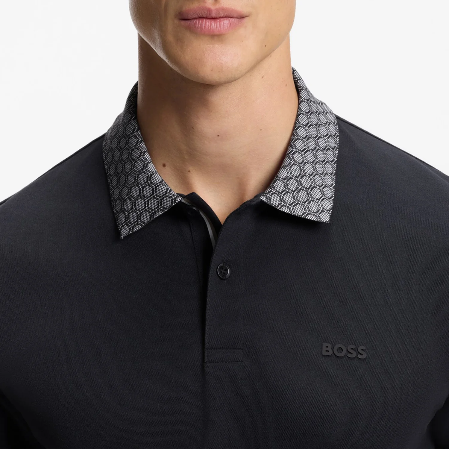 Boss Paddy Polo Shirt In Stretch Cotton With Moisture Management - Image 5