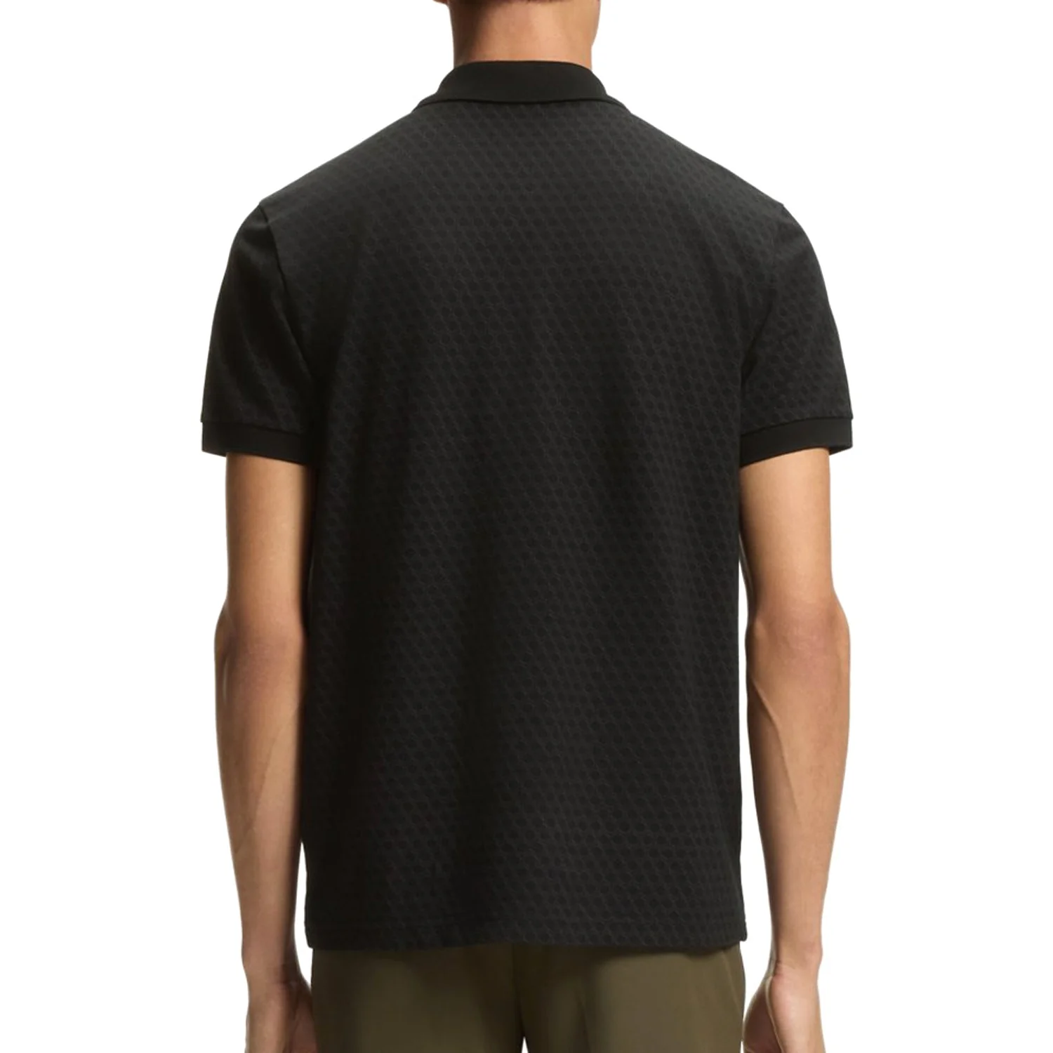 Boss Cotton-Piqué Polo Shirt With Printed Pattern - Image 3
