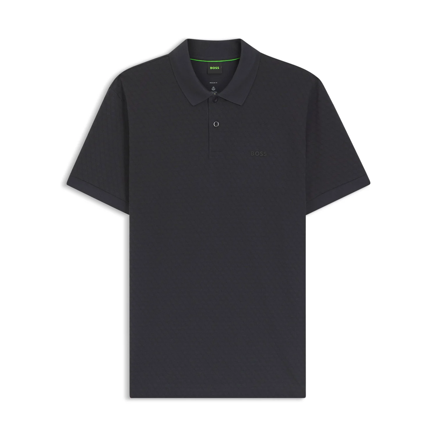 Boss Cotton-Piqué Polo Shirt With Printed Pattern - Image 2