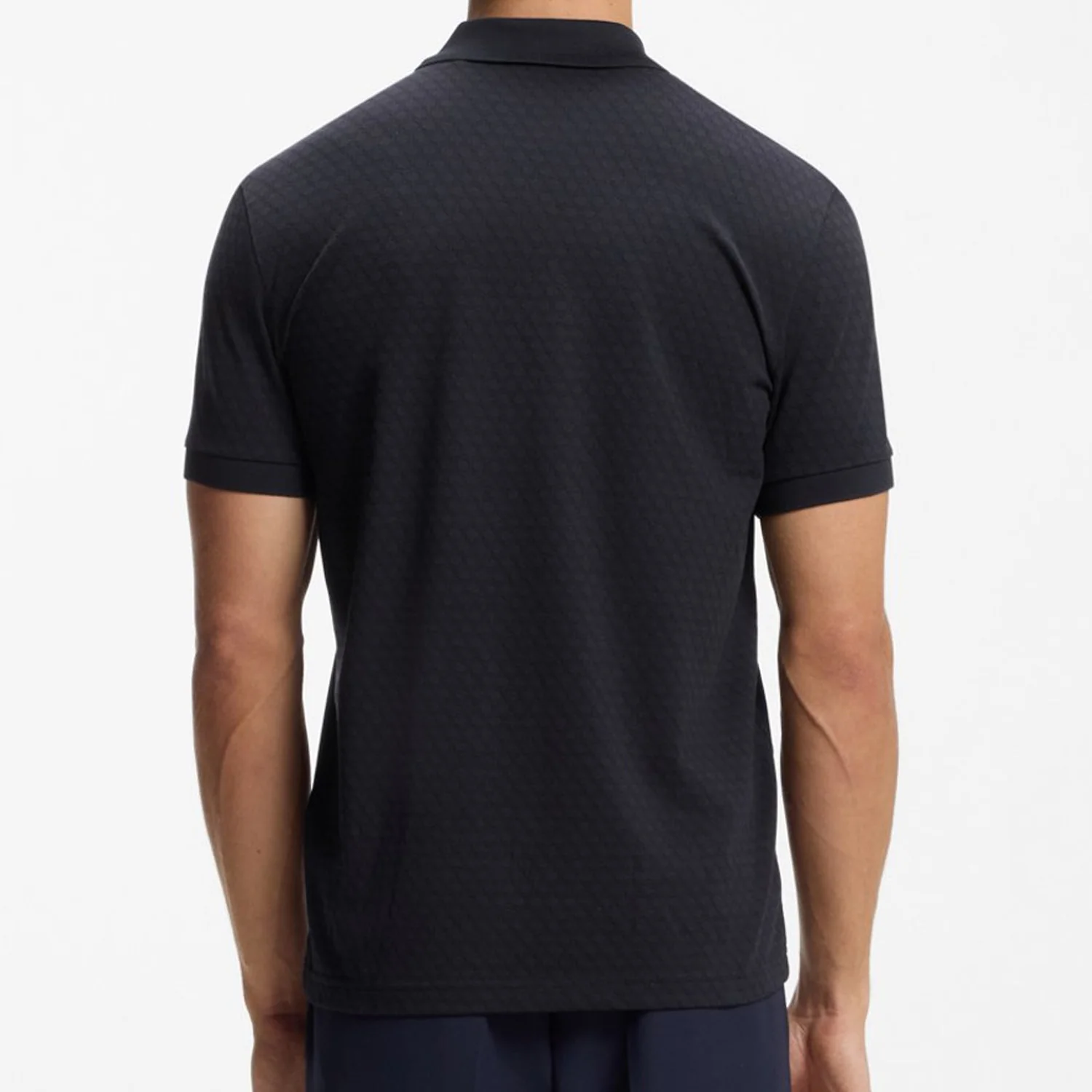 Boss Cotton-Piqué Polo Shirt With Printed Pattern - Image 4
