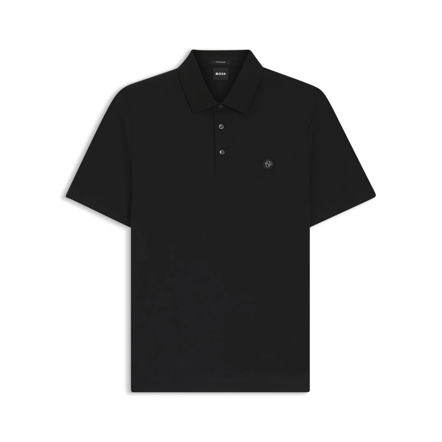 Boss Mercerized-Cotton Polo Shirt With Double B Monogram - Image 2