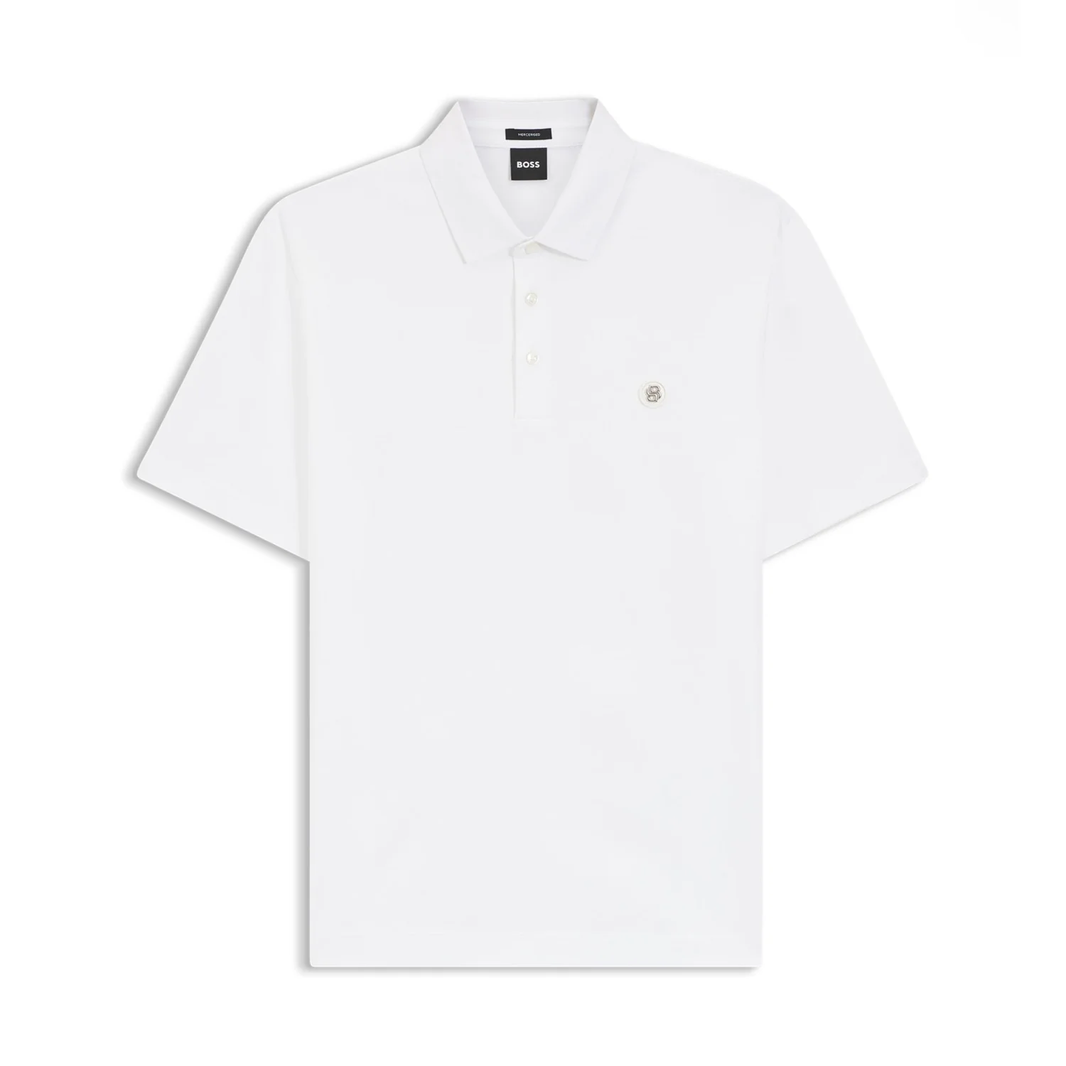 Boss Mercerized-Cotton Polo Shirt With Double B Monogram - Image 2