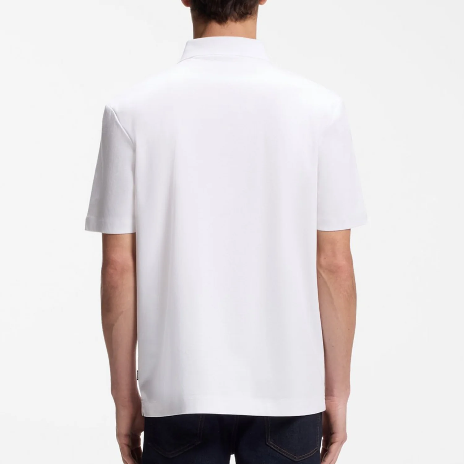 Boss Mercerized-Cotton Polo Shirt With Double B Monogram - Image 4