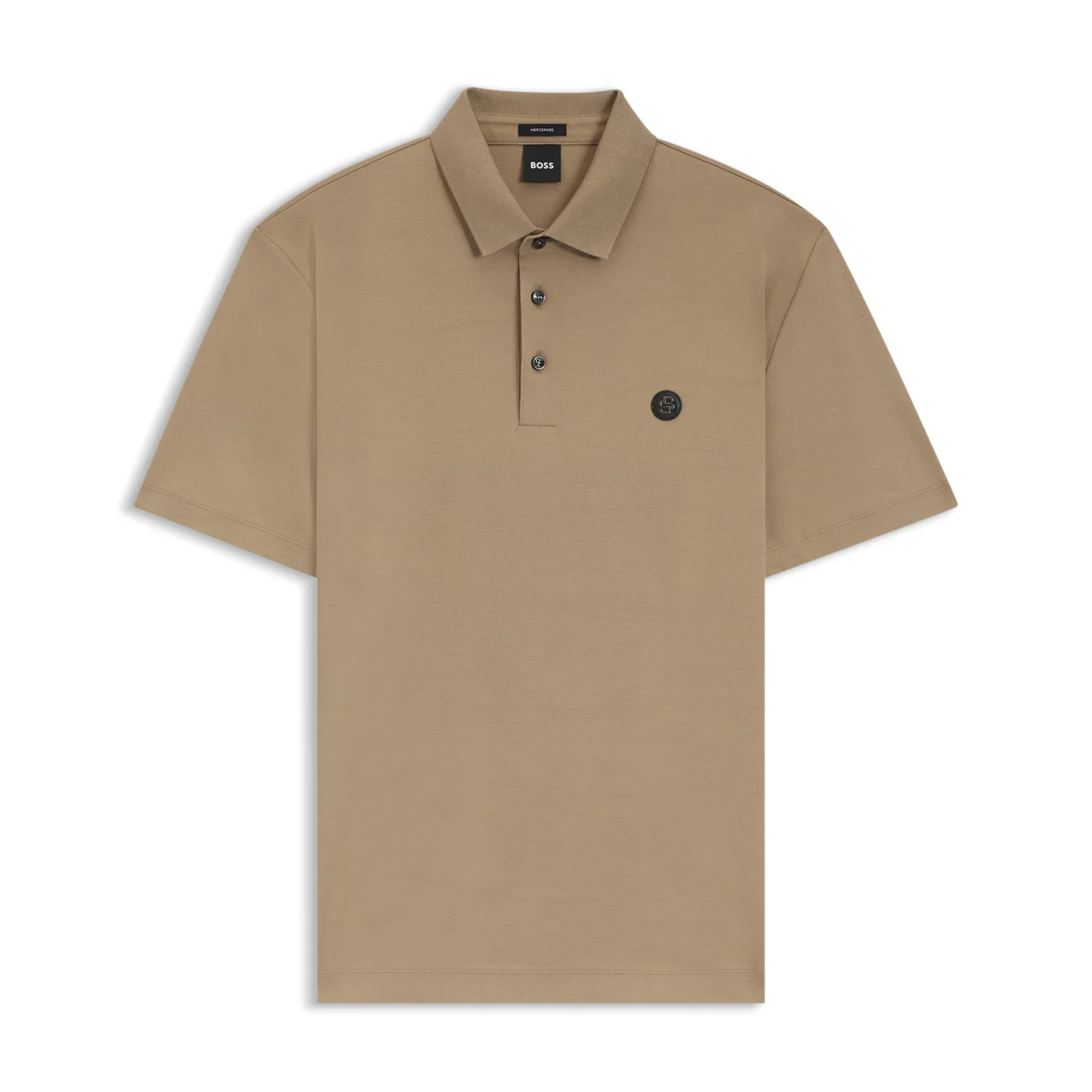 Boss Mercerized-Cotton Polo Shirt With Double B Monogram - Image 2