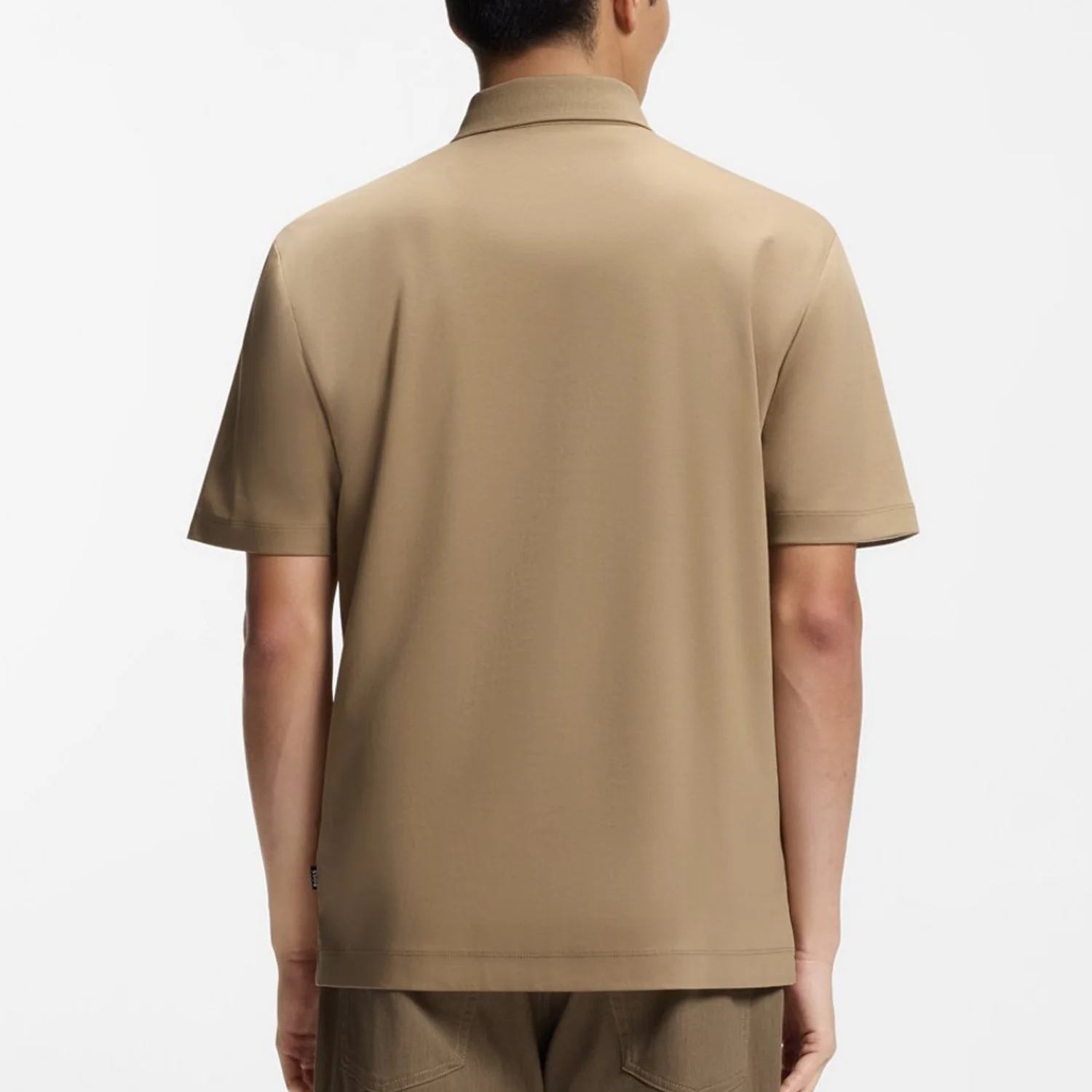 Boss Mercerized-Cotton Polo Shirt With Double B Monogram - Image 3
