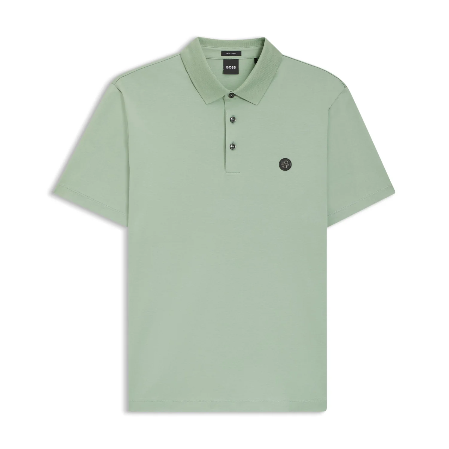 Boss Mercerized-Cotton Polo Shirt With Double B Monogram - Image 2