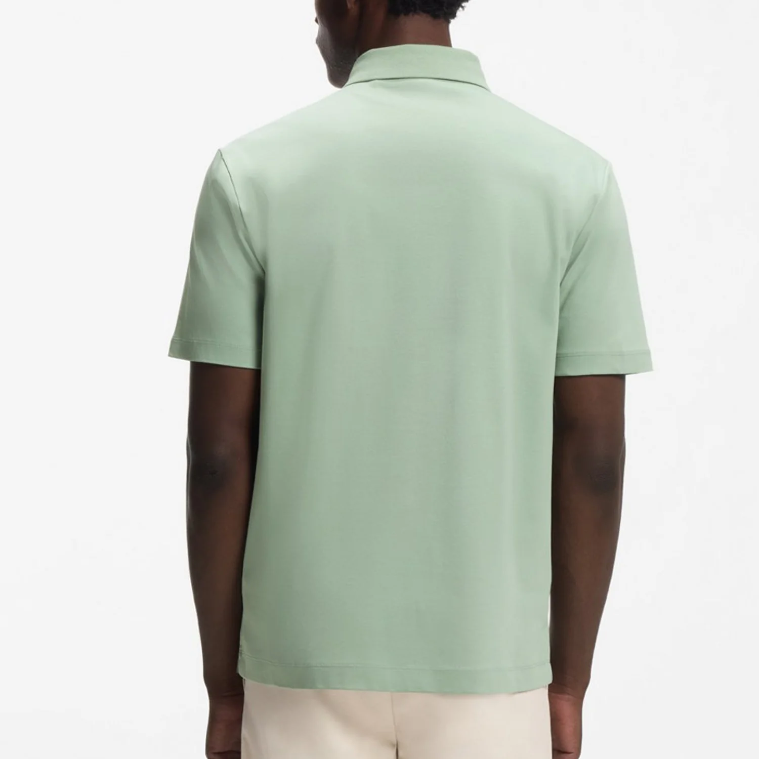 Boss Mercerized-Cotton Polo Shirt With Double B Monogram - Image 3