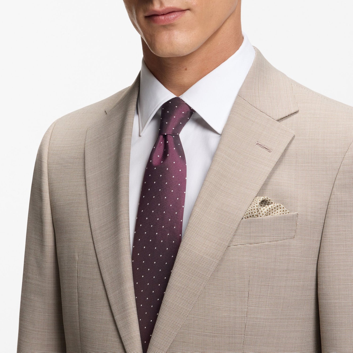 Boss Silk-Blend Tie With Dot Pattern
