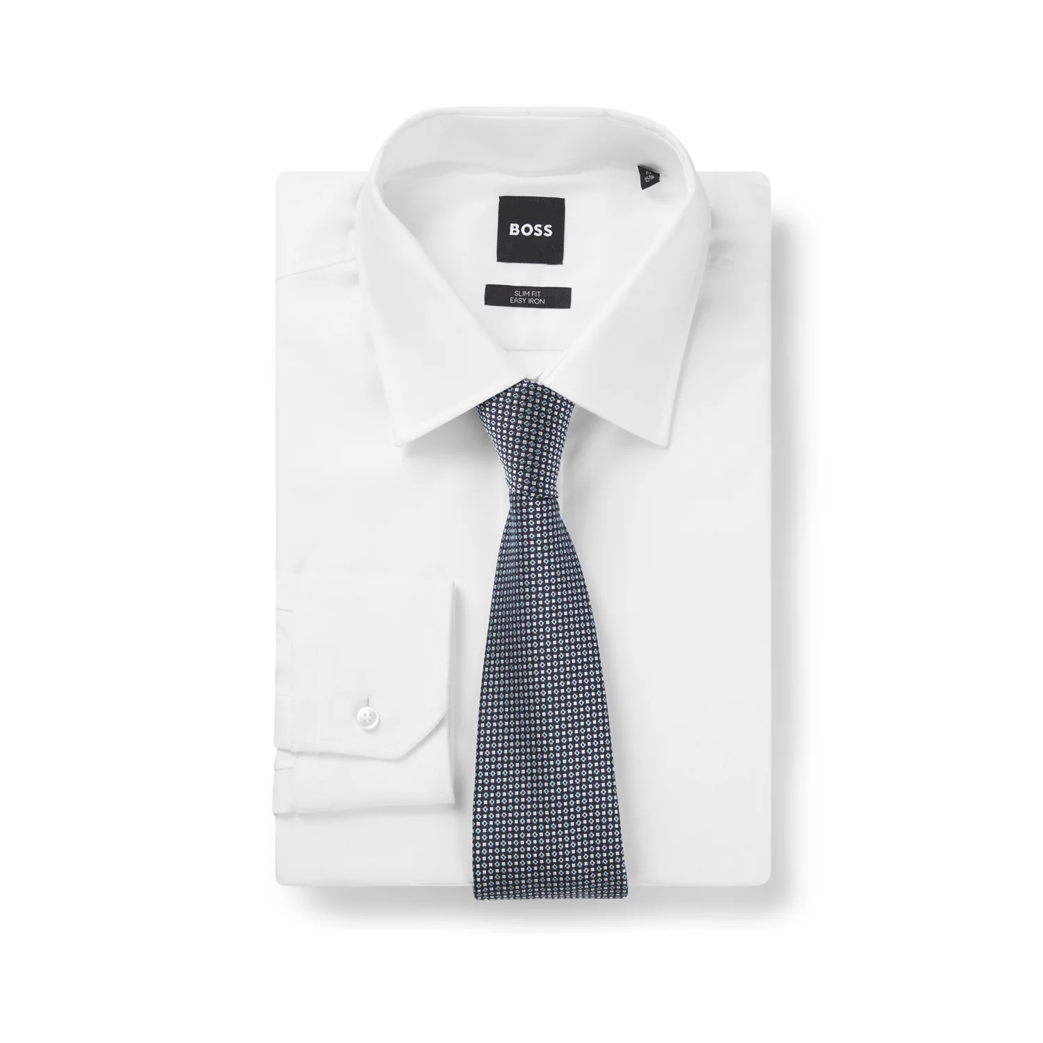 Boss Jacquard-Pattern Tie In A Silk Blend - Image 2