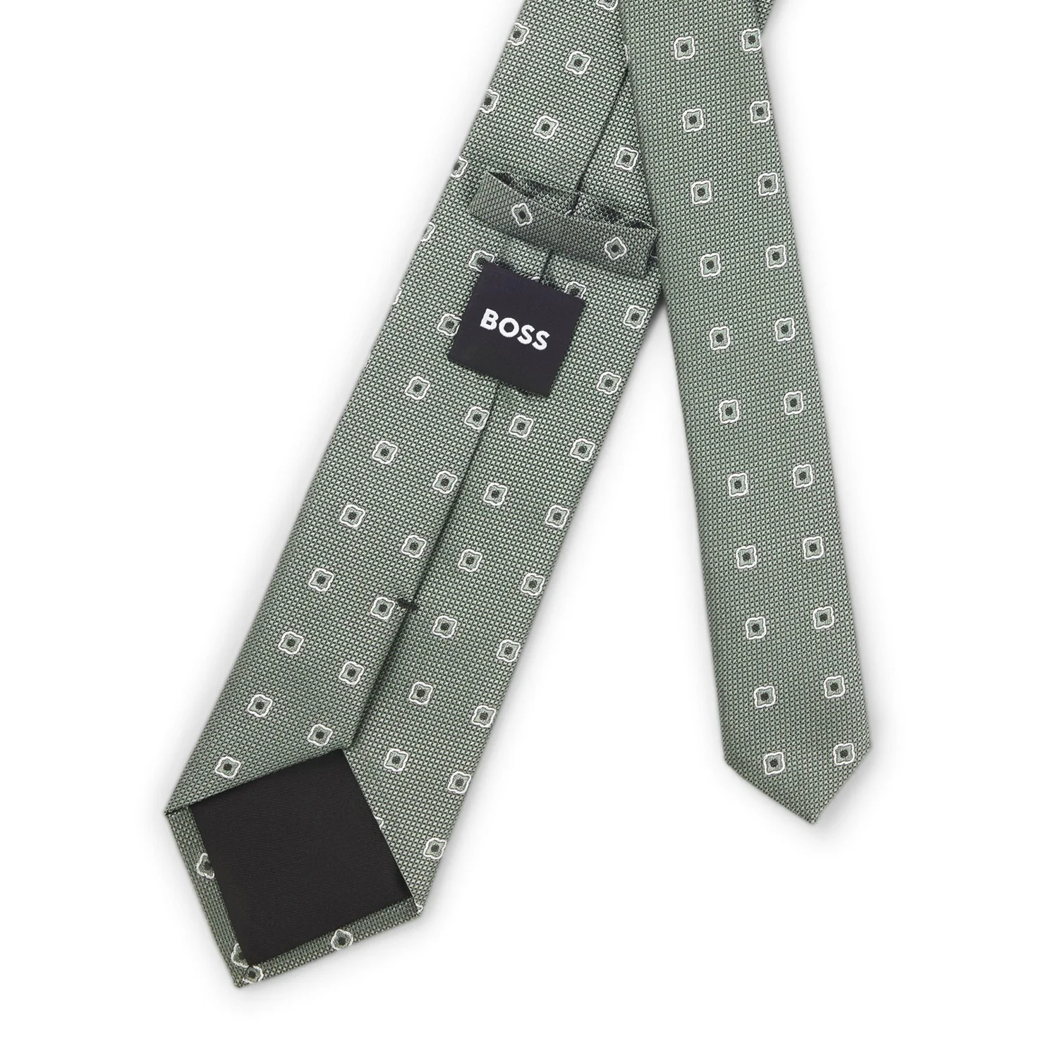 Boss Jacquard-Pattern Tie In A Silk Blend - Image 2