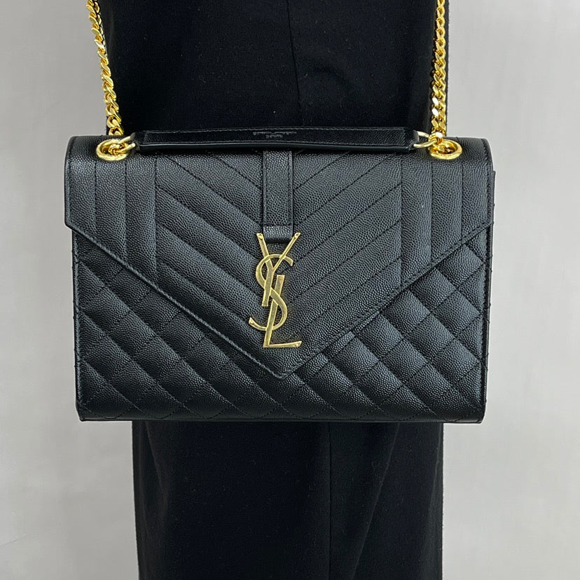 600185 BOW91 1000 BLACK YES SAINT LAURENT WOMEN BAG - Image 6